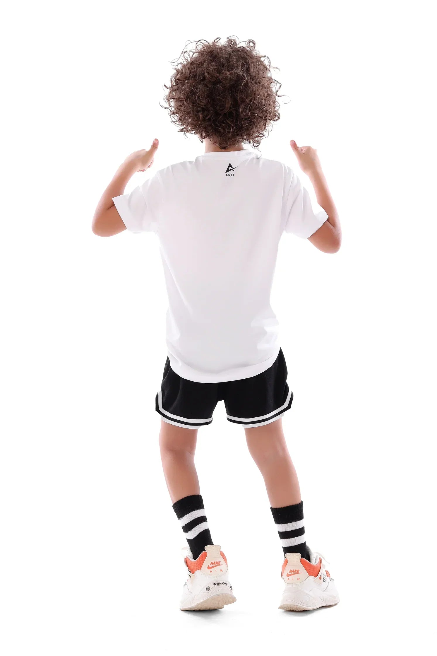 Boys White Basketball T-Shirt – Sporty Athletic Tee