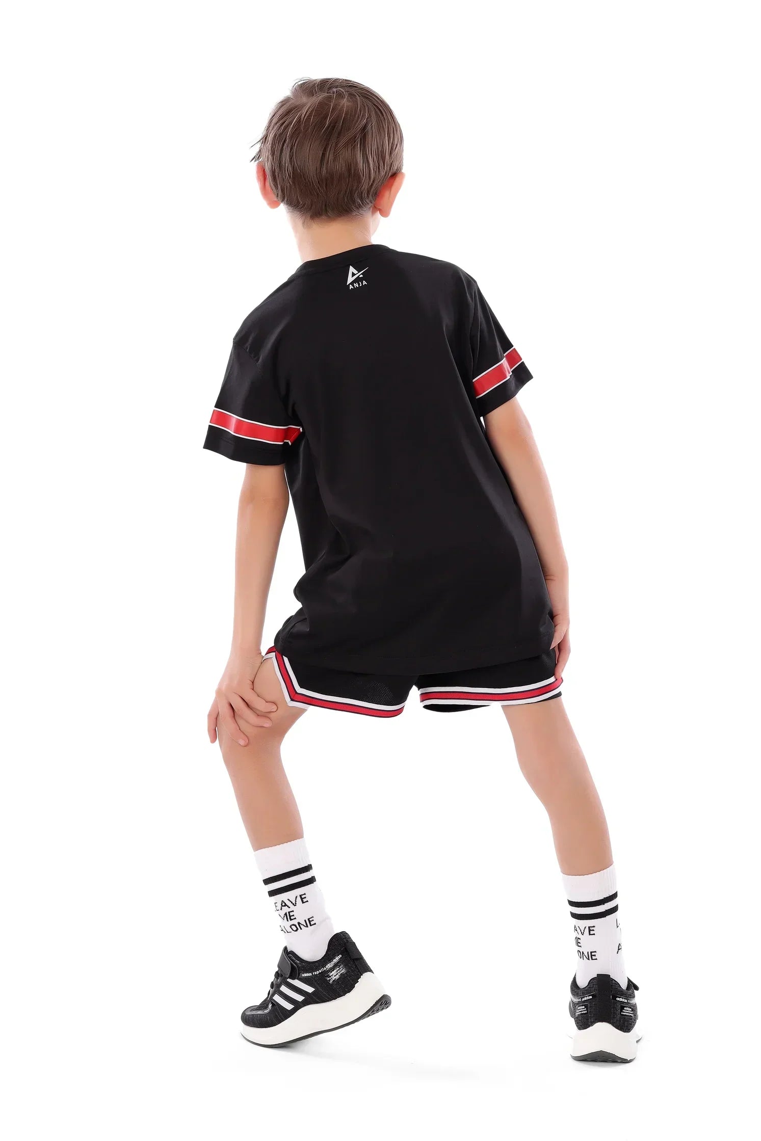 Boys Black Basketball T-Shirt – Sporty Athletic Top