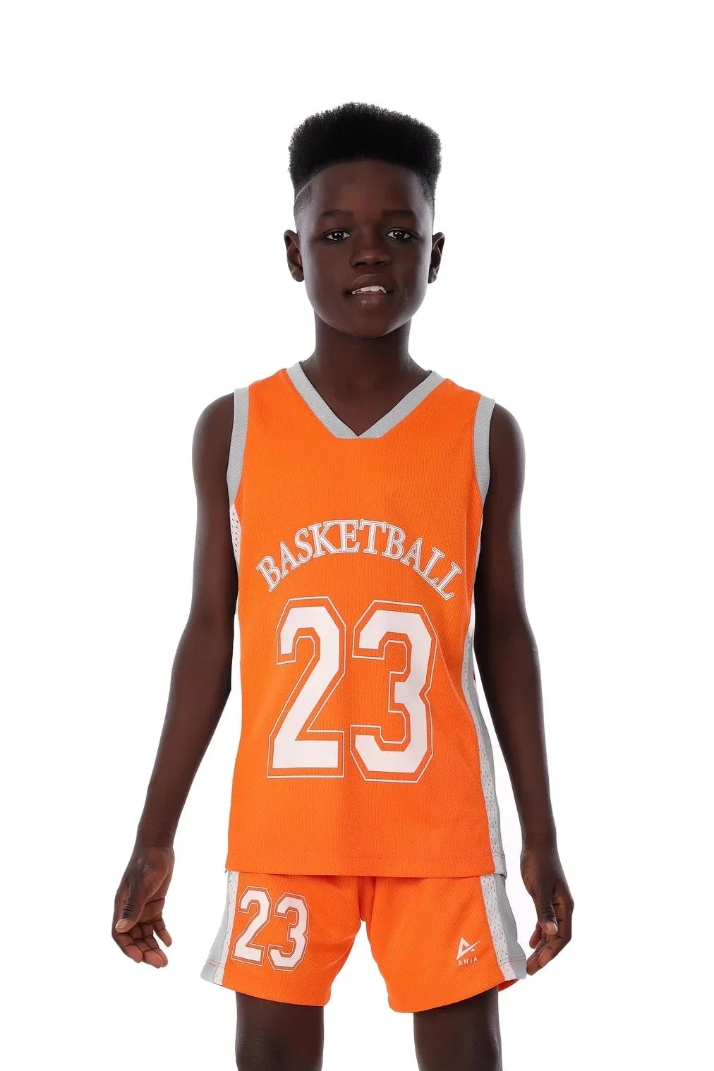 Boys Basketball Kit – Sporty Sleeveless Jersey and Shorts Set