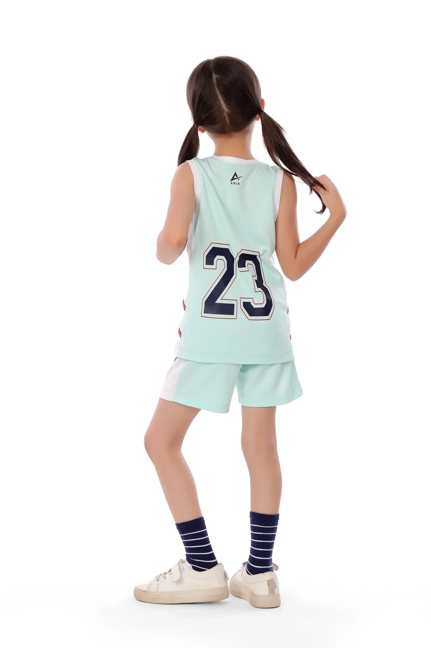 Girls Basketball Kit – Sporty Sleeveless Jersey and Shorts Set
