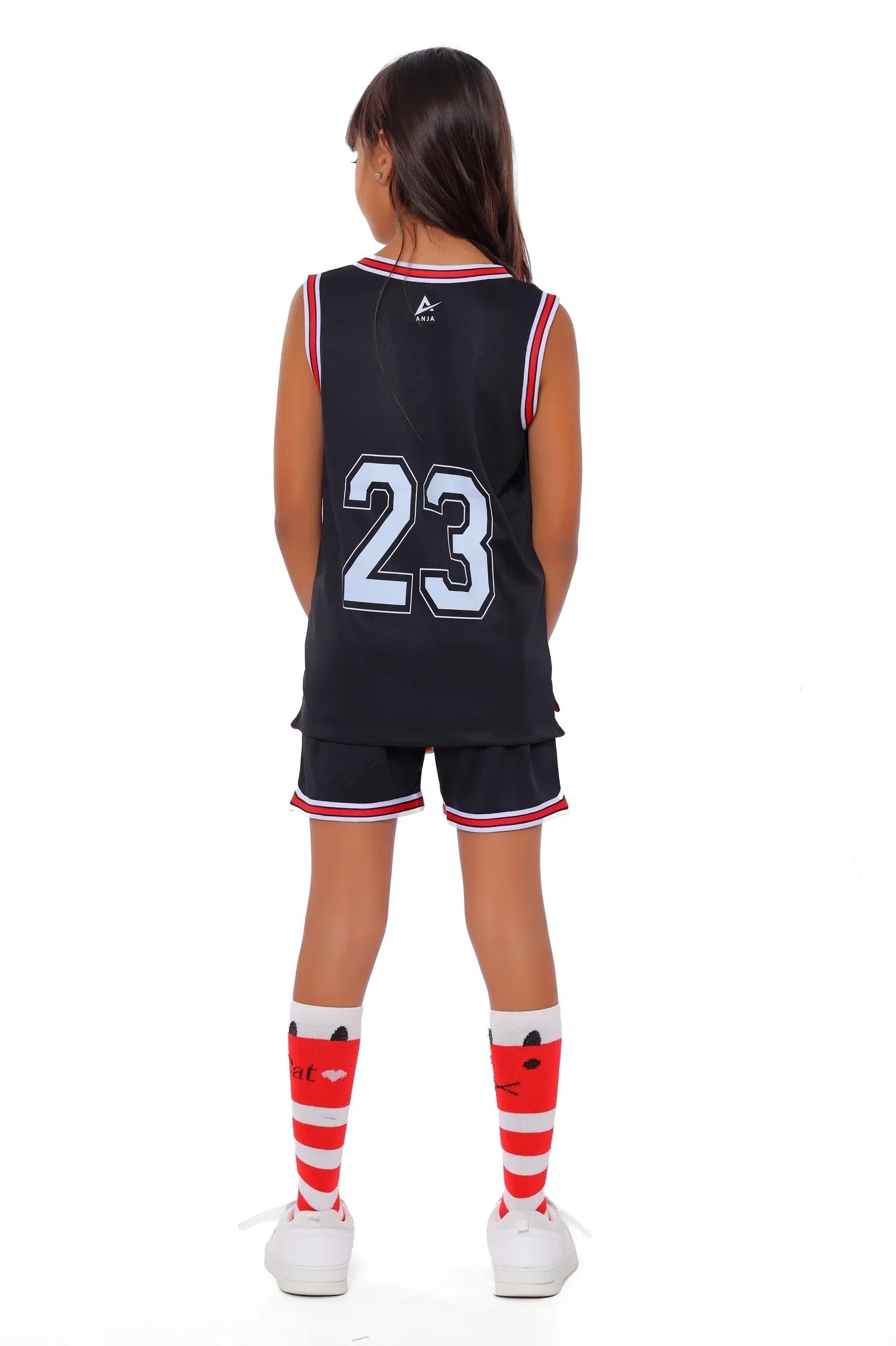 Girls Basketball Kit – Sporty Sleeveless Jersey and Shorts Set