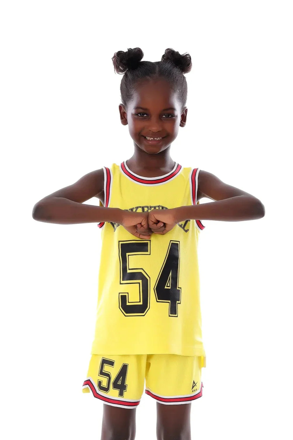 Girls Basketball Kit – Sporty Sleeveless Jersey and Shorts Set