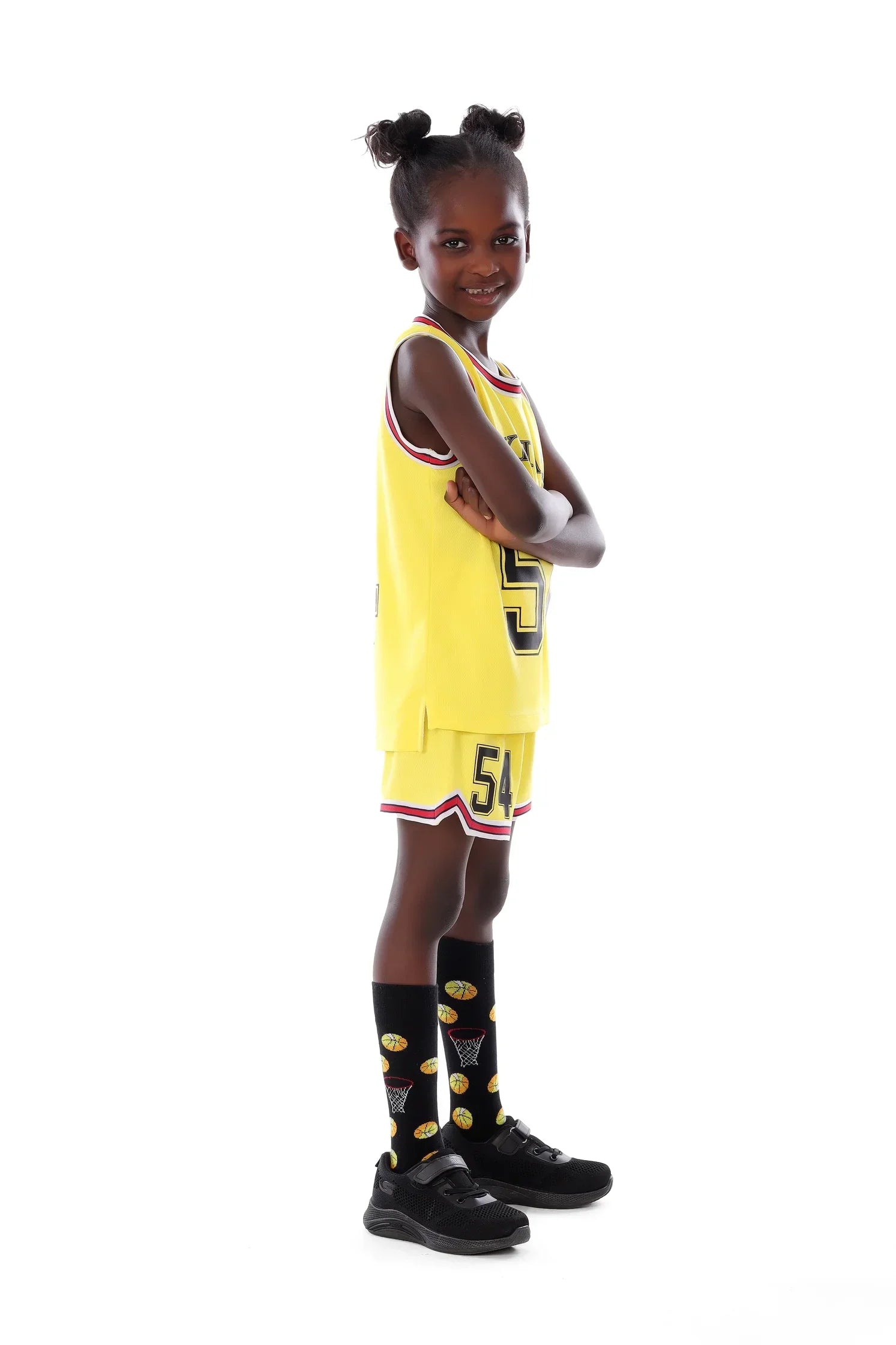 Girls Basketball Kit – Sporty Sleeveless Jersey and Shorts Set