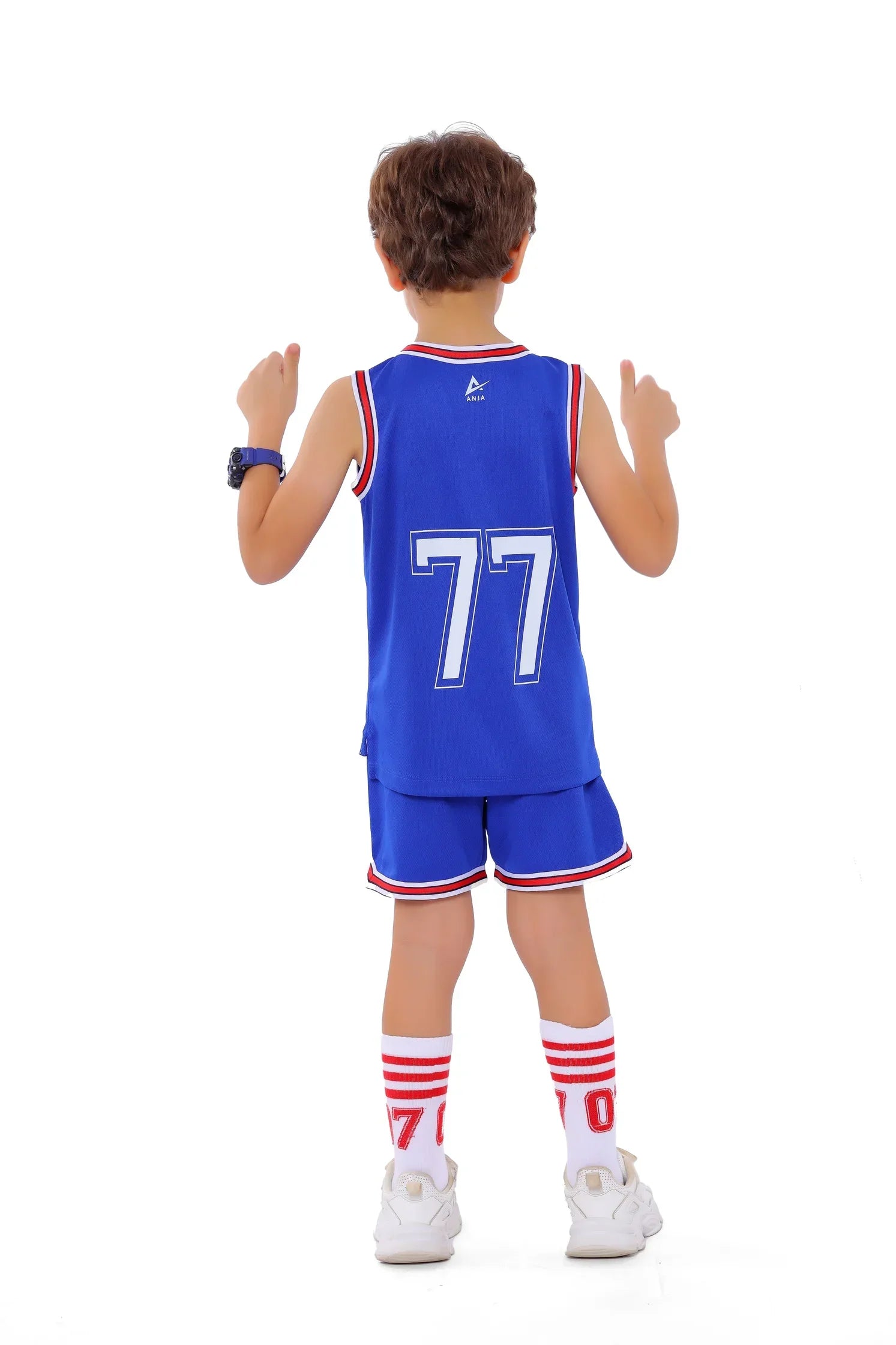 Boys Basketball Kit – Sporty Sleeveless Jersey and Shorts Set