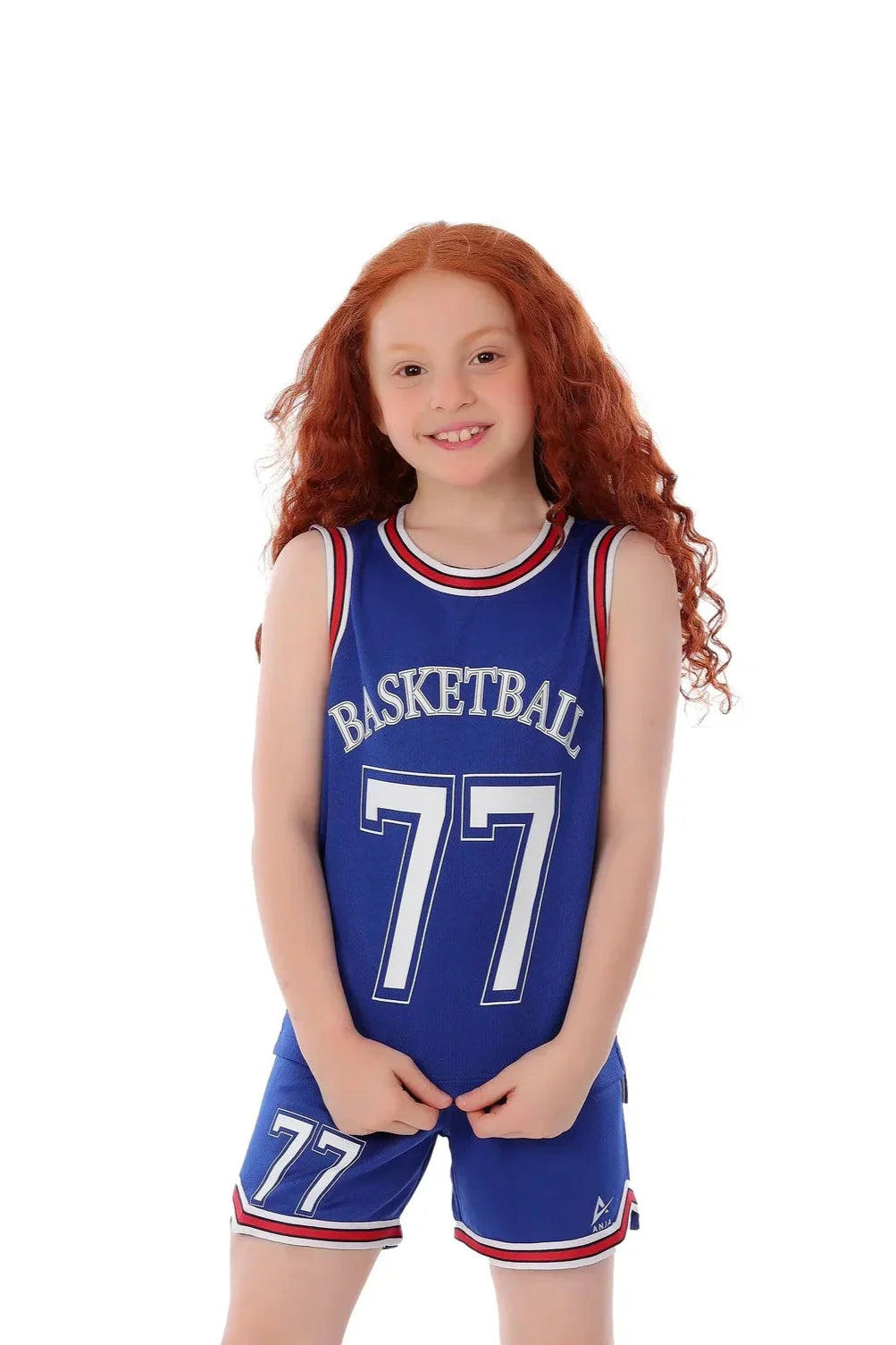 Girls Basketball Kit – Sporty Sleeveless Jersey and Shorts Set