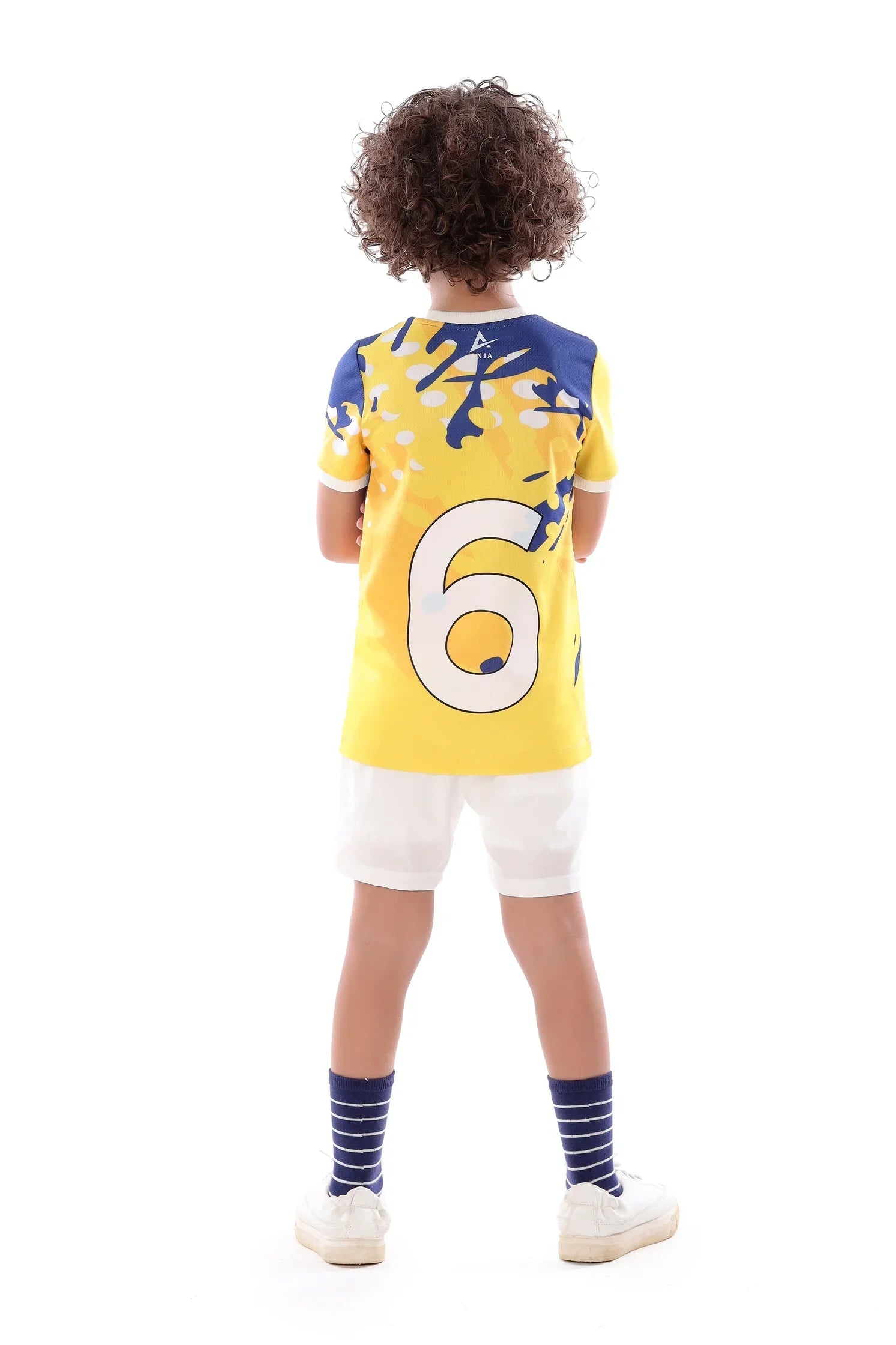Boys Blue & Yellow T-Shirt – Sporty Graphic Top