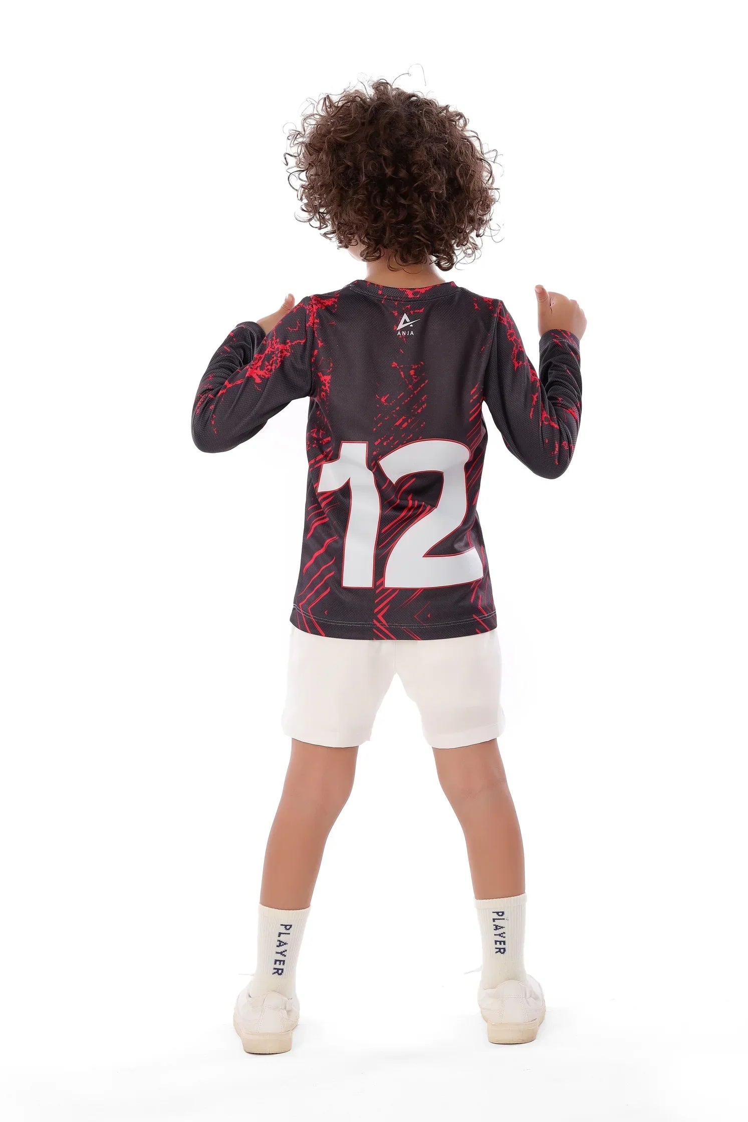 Boys Black & Red Jersey – Long Sleeve T-Shirt