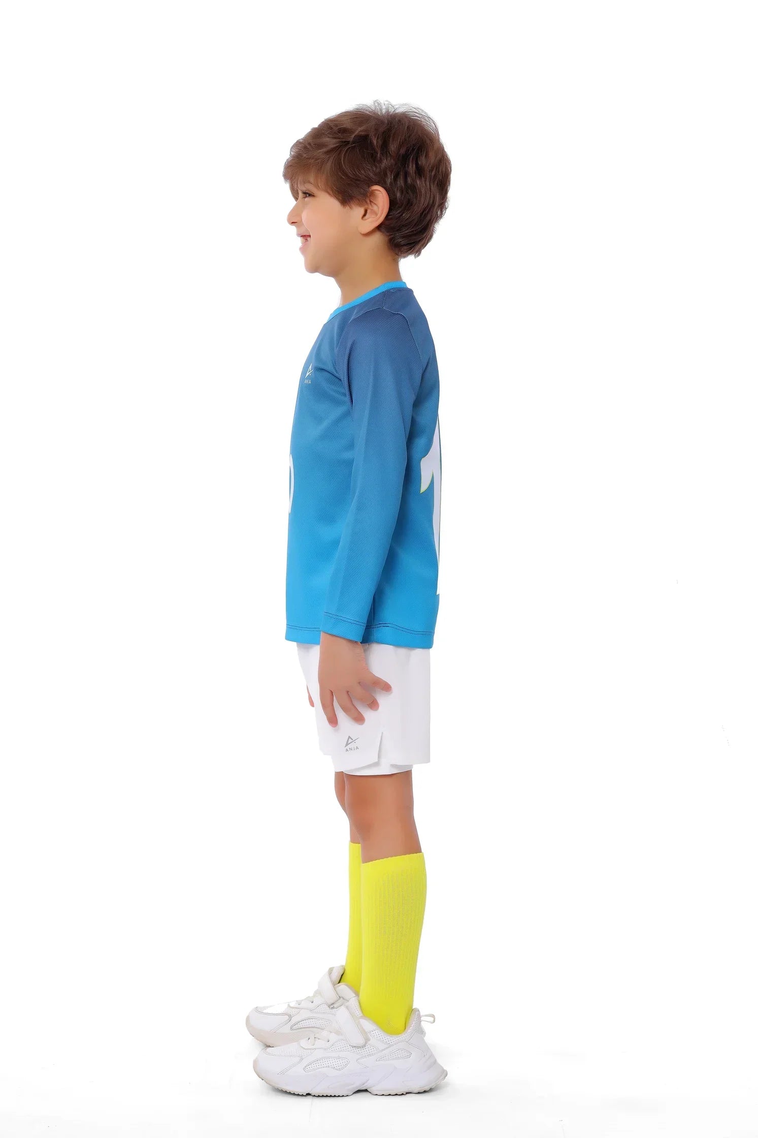 Boys Blue Long Sleeve Jersey – Sporty Athletic T-Shirt