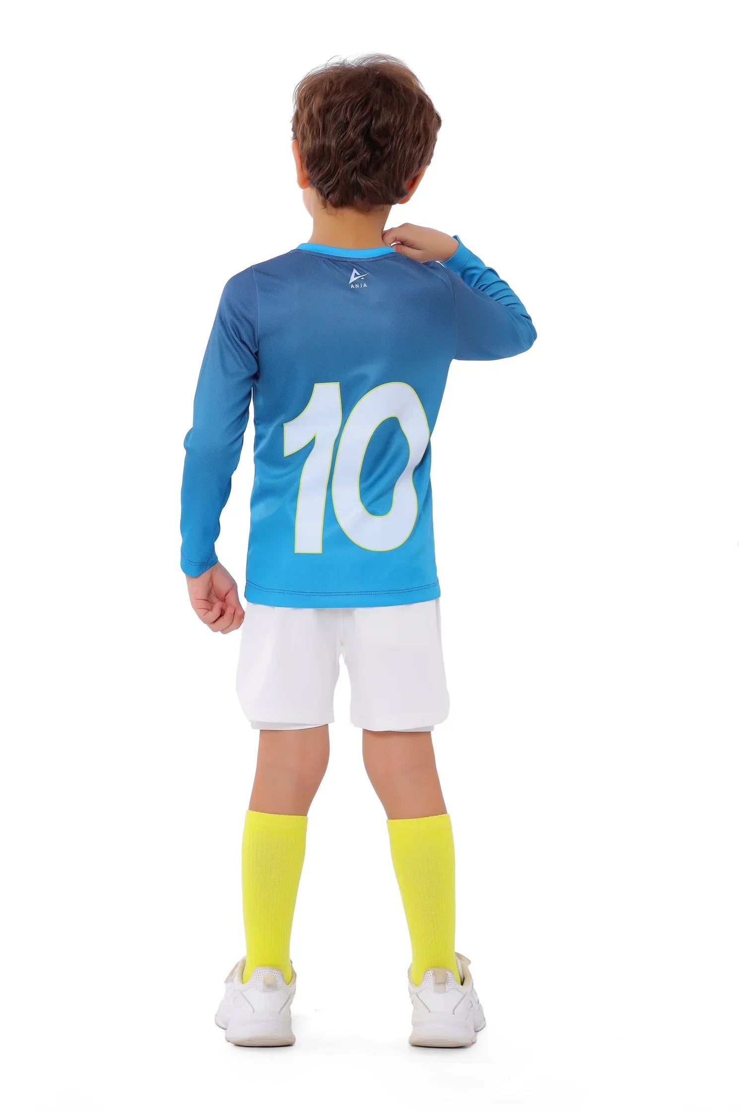 Boys Blue Long Sleeve Jersey – Sporty Athletic T-Shirt