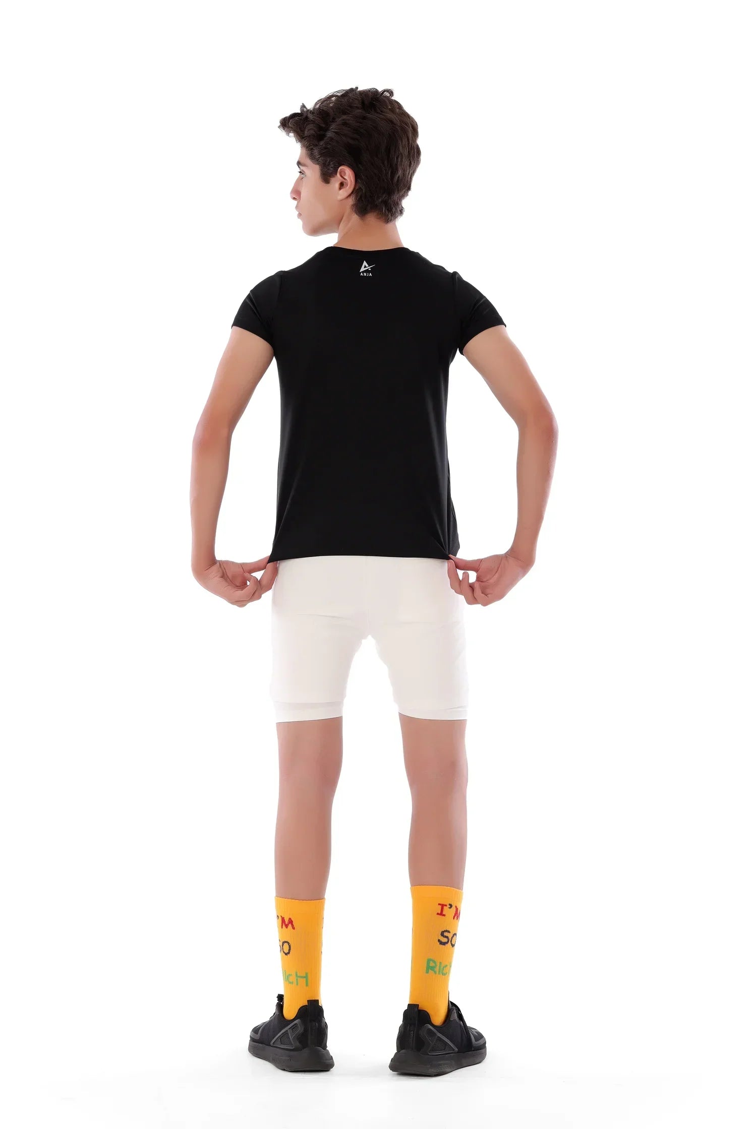 Boys Black Handball T-Shirt – Sporty Athletic Top