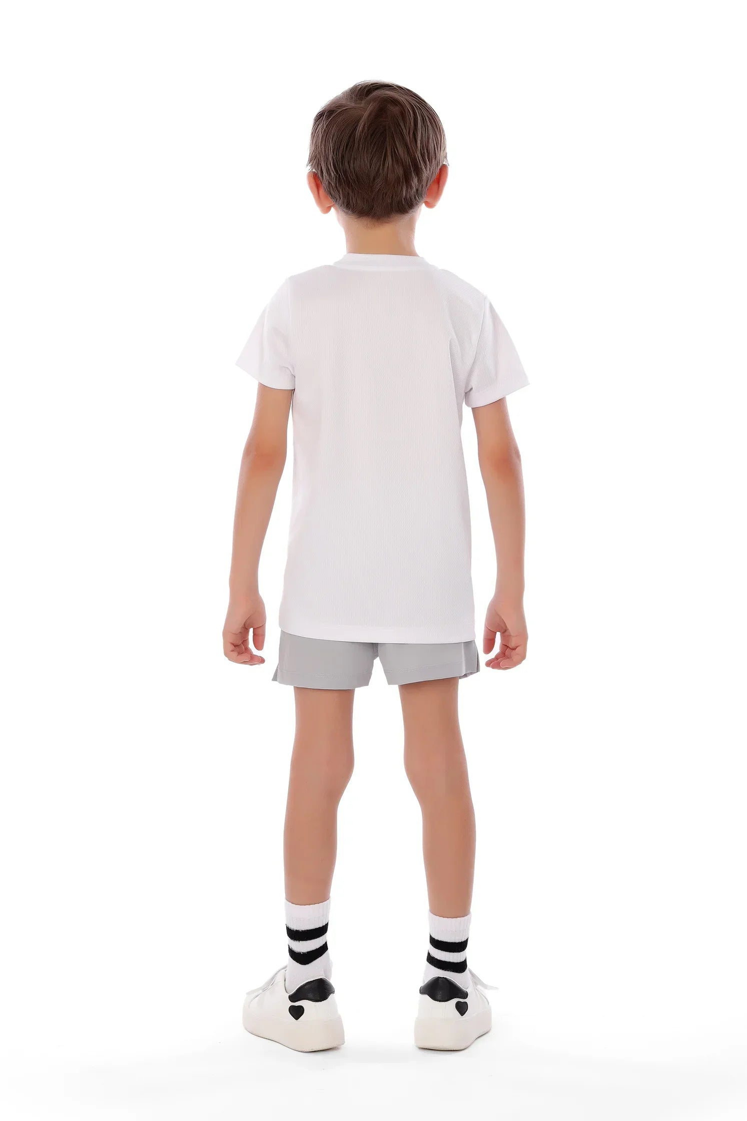 Boys White Handball Wonder Kids T-Shirt –Sporty Graphic Top