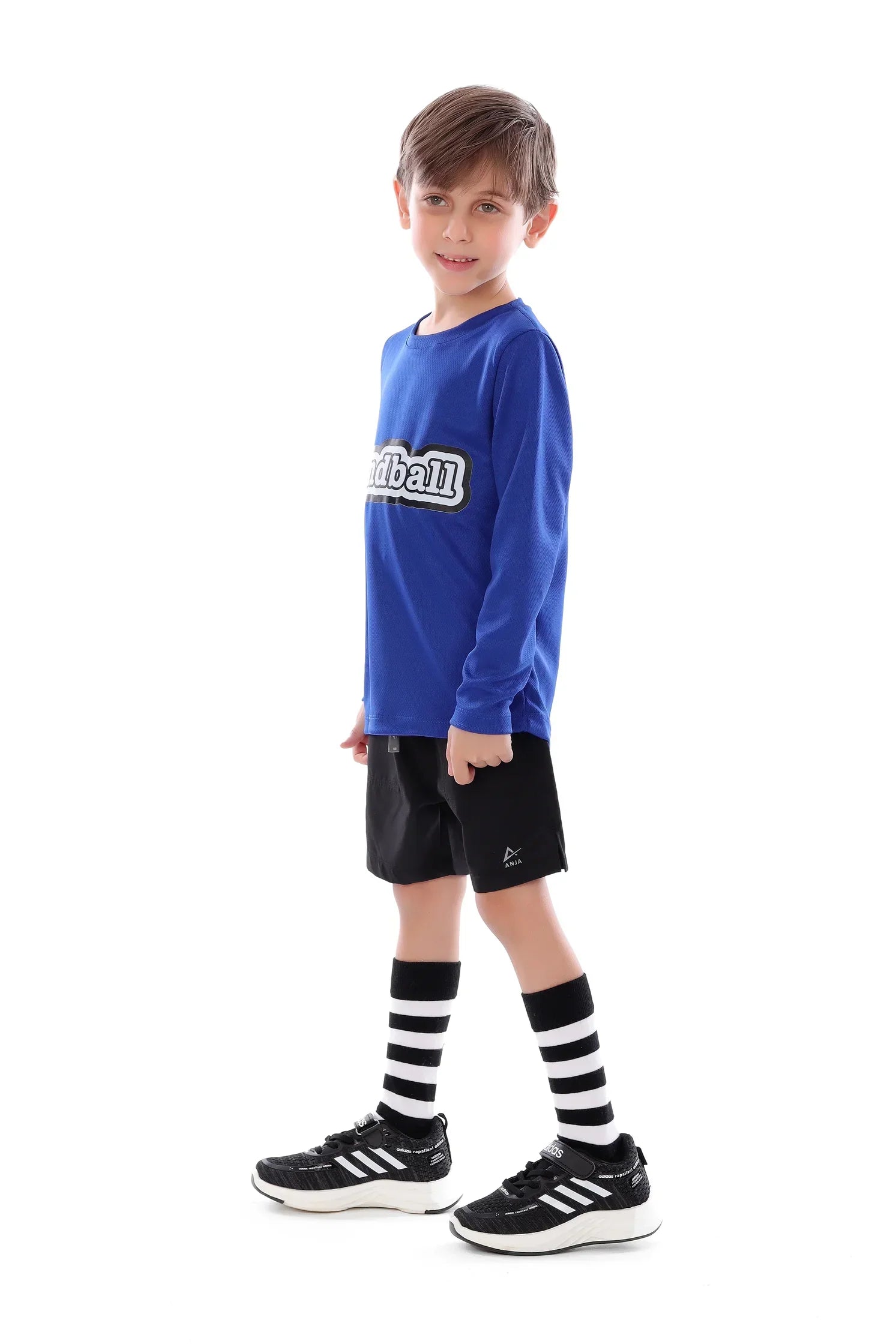 Boys Blue Handball T-Shirt – Sporty Athletic Top