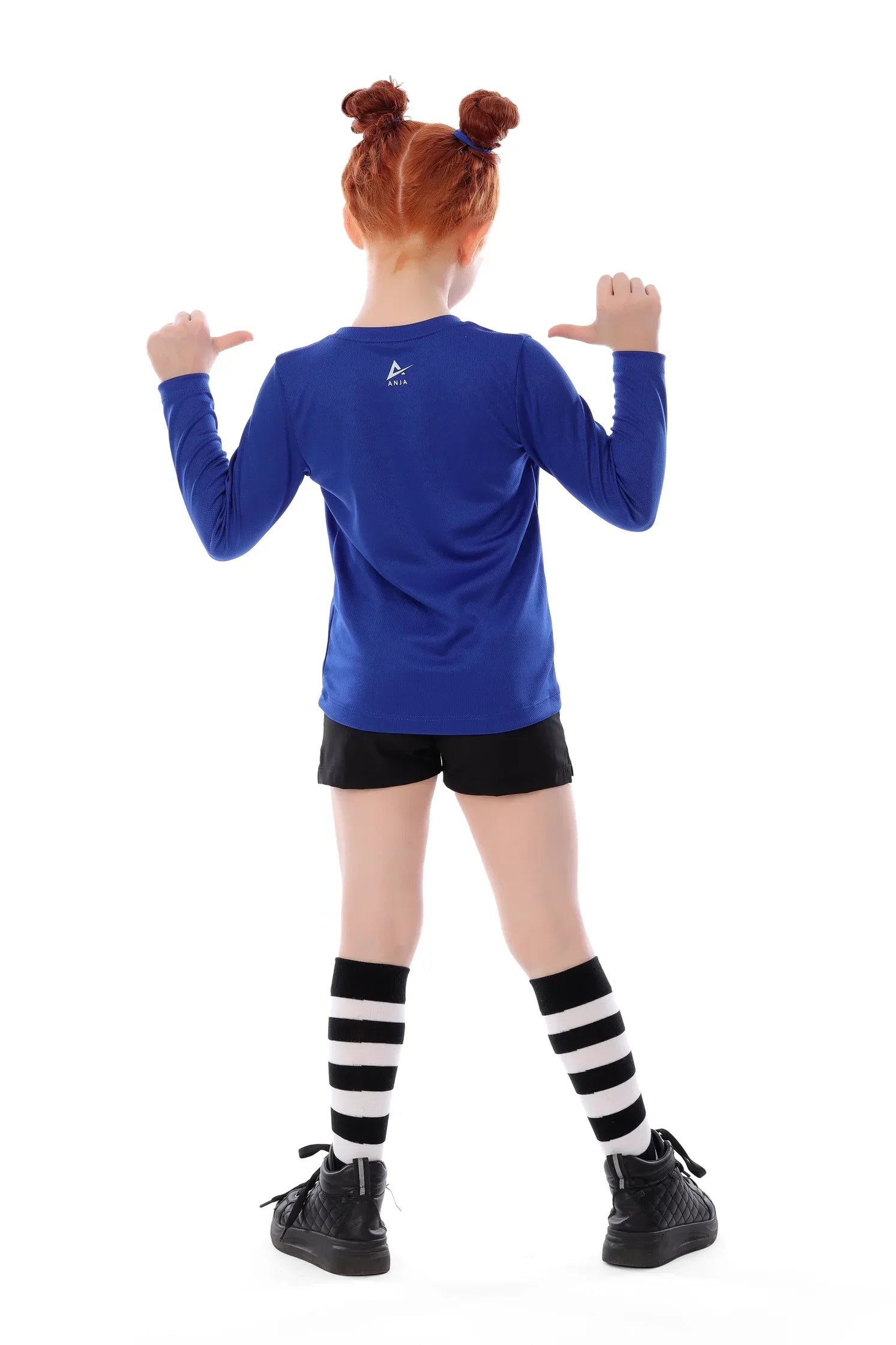 Girls Blue Handball T-Shirt – Sporty Athletic Top