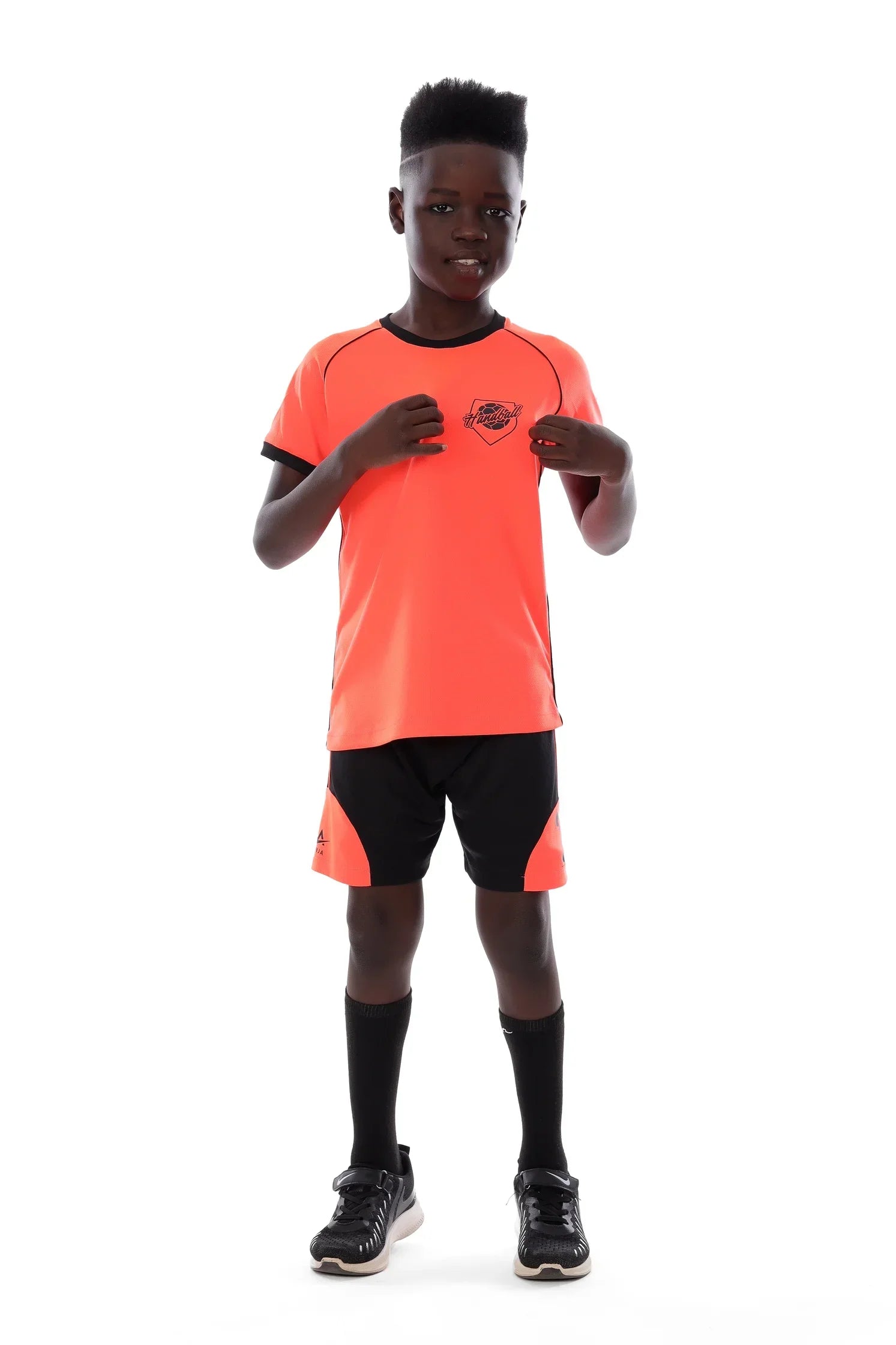 Boys Handball Kit – Sporty short sleeve Top with Shorts