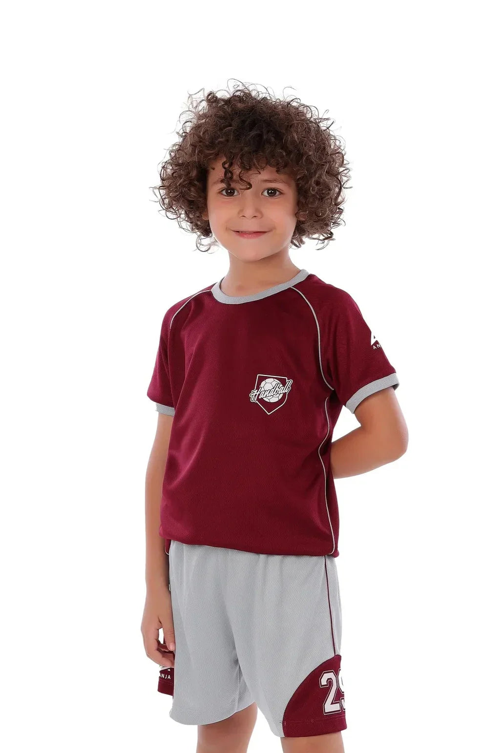 Boys Handball Kit – Sporty short sleeve Top with Shorts