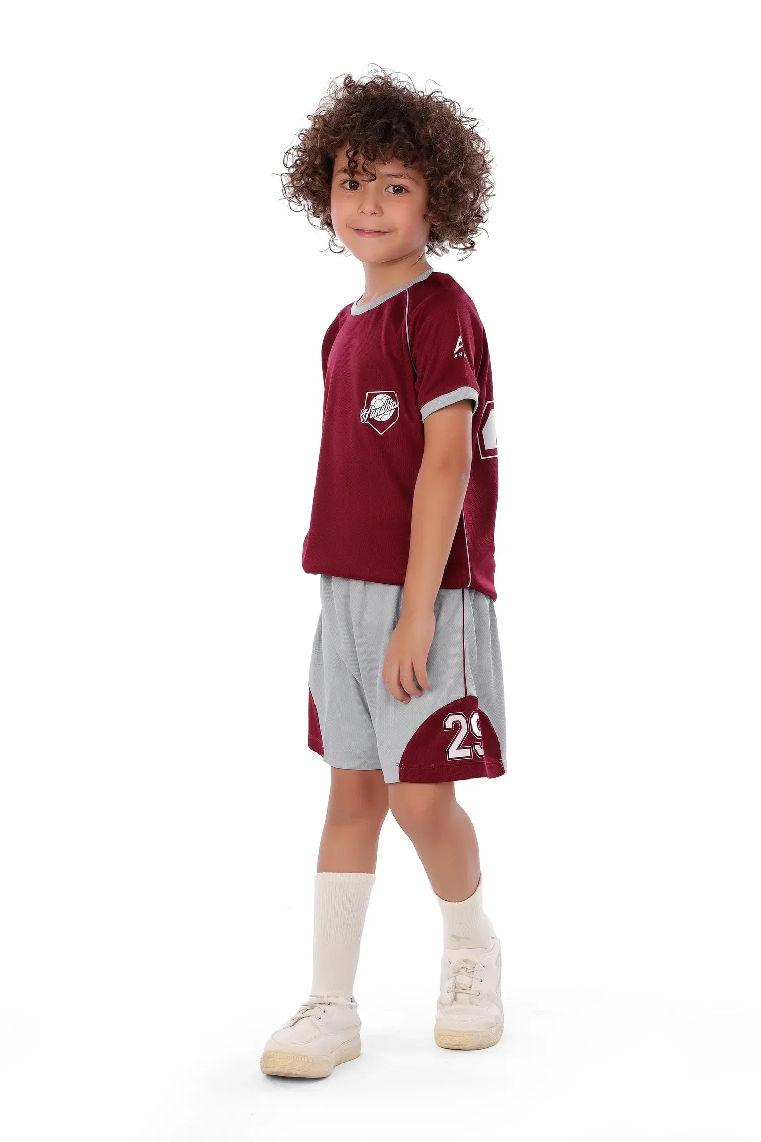 Boys Handball Kit – Sporty short sleeve Top with Shorts