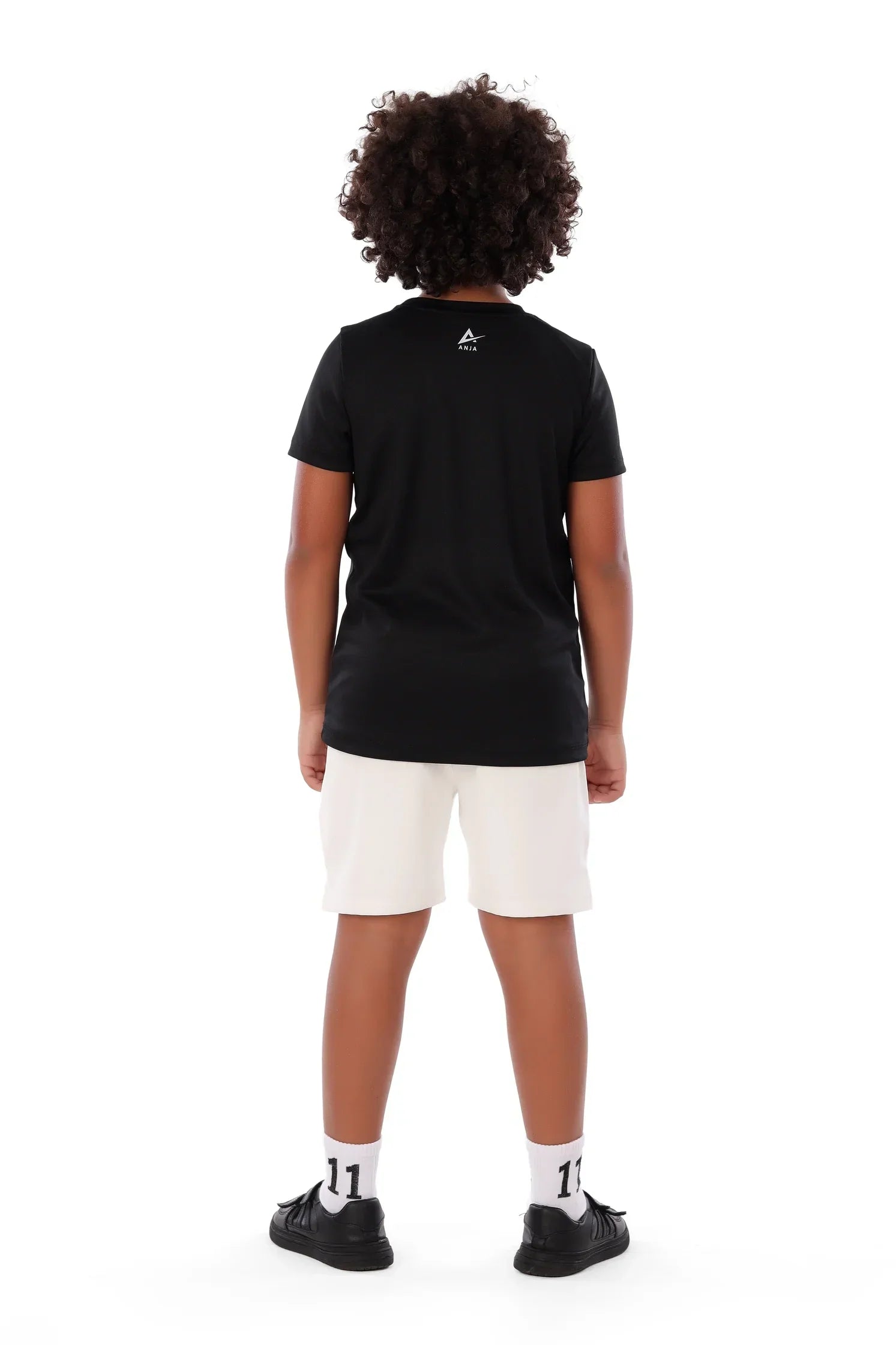 Boys Black Volleyball T-Shirt – Sporty Athletic Top