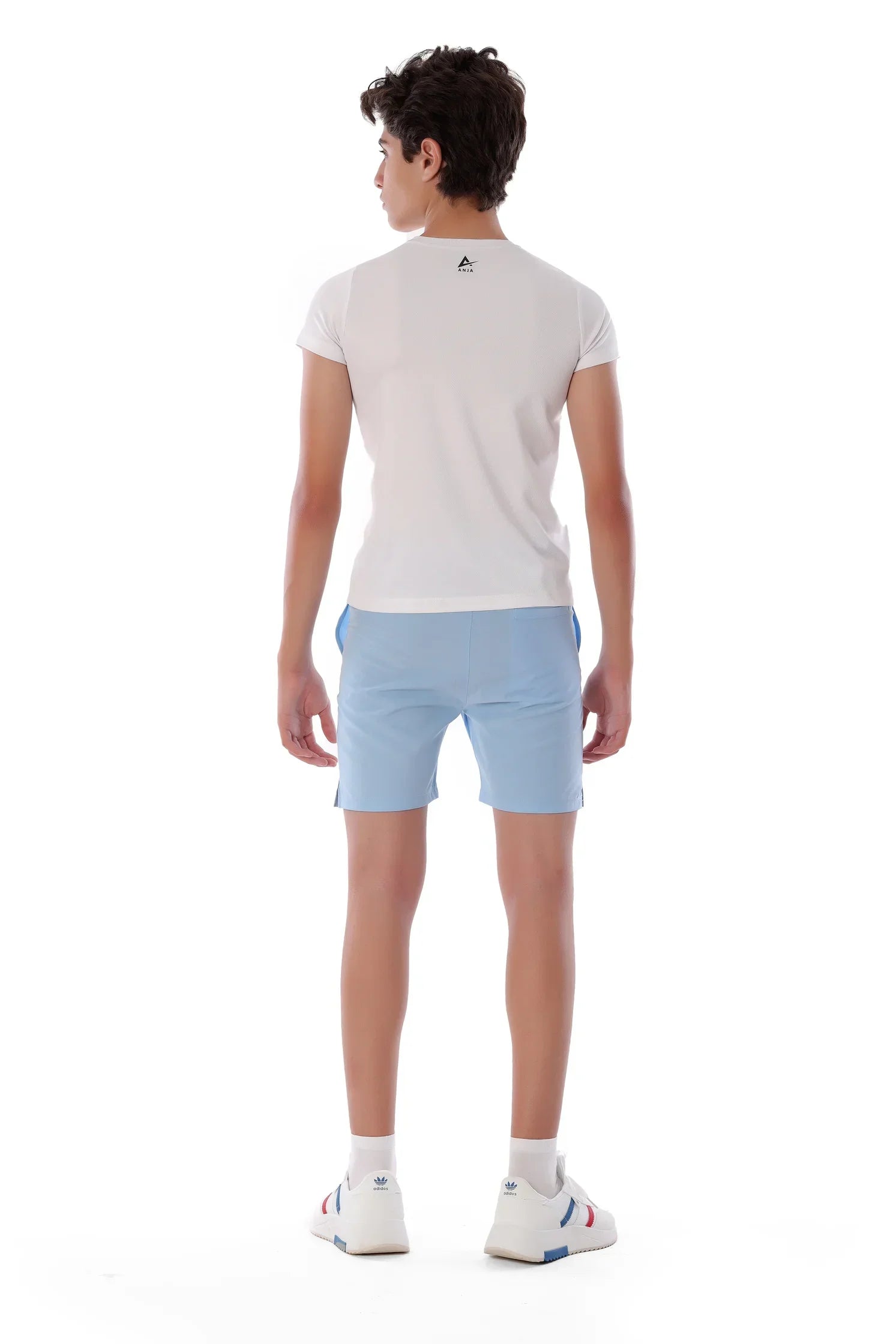 Boys White Action Volleyball Graphic T-Shirt – Sporty Athletic Top