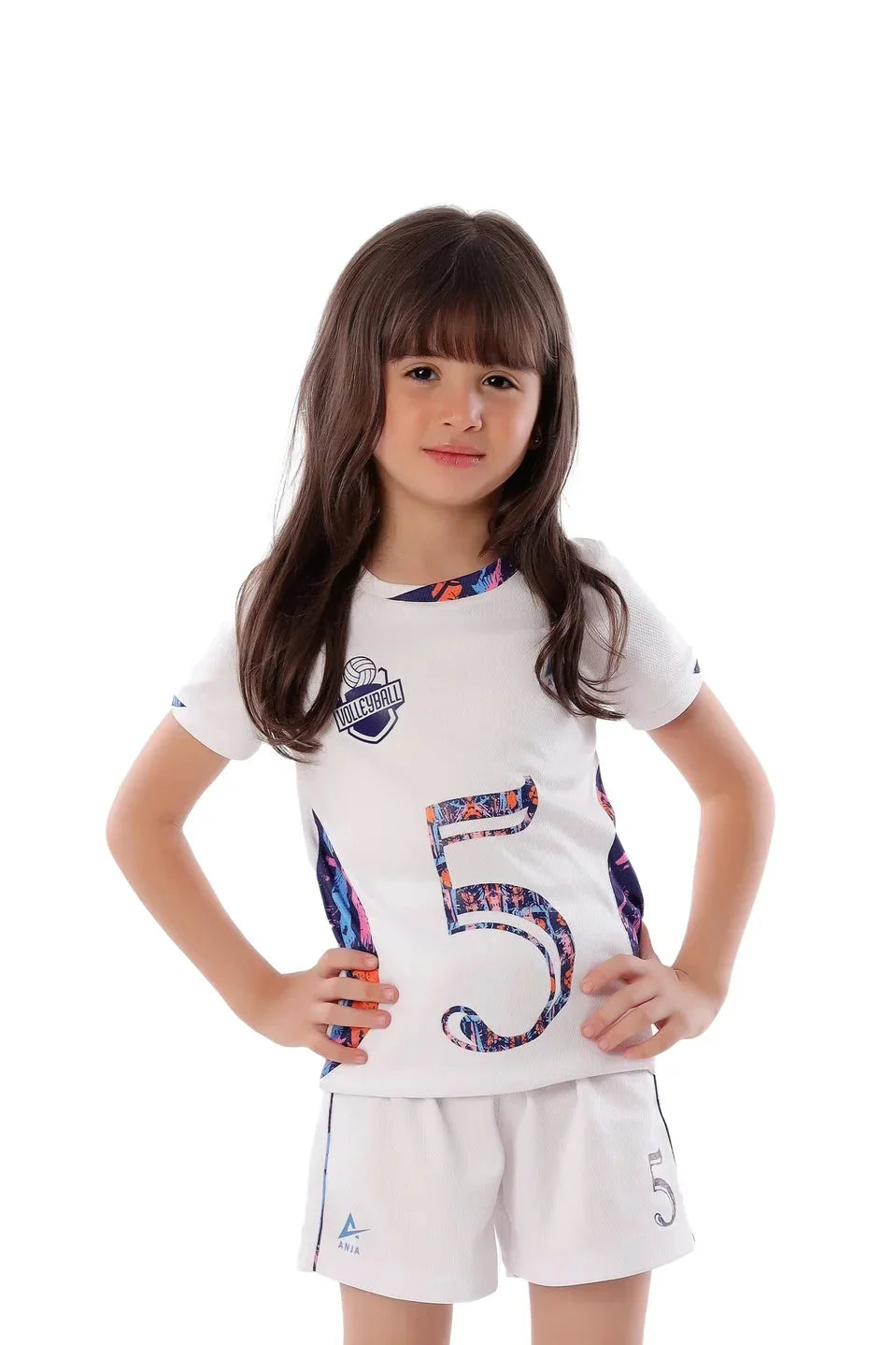 Girls Volleyball Kit – Sporty T-Shirt and Shorts Set