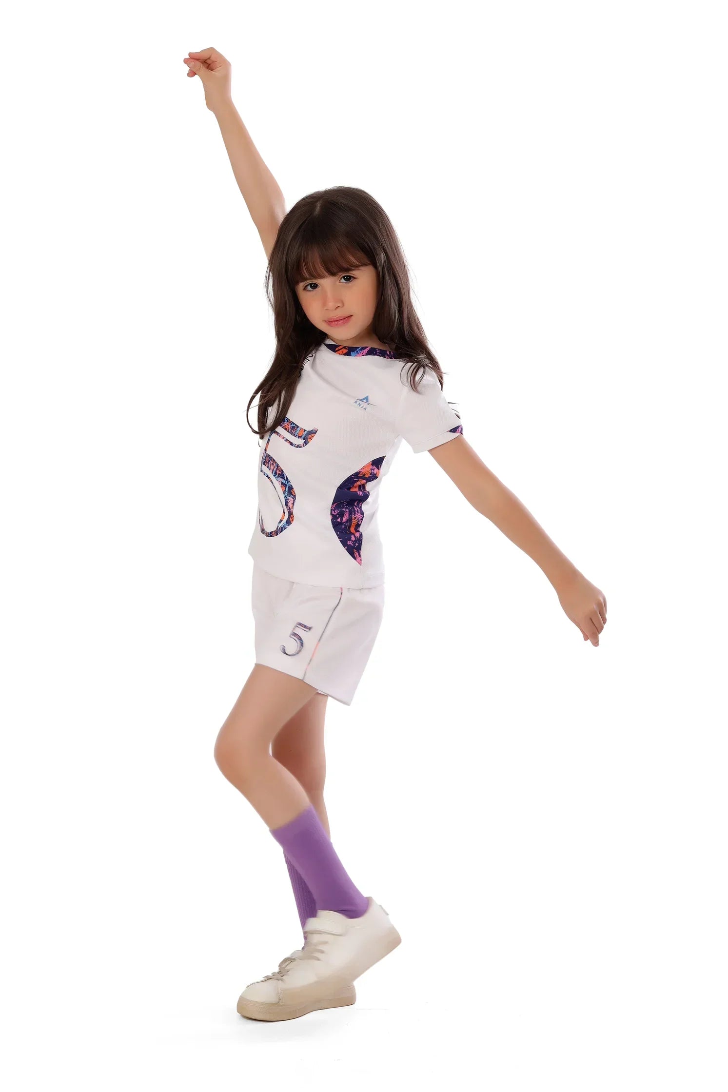 Girls Volleyball Kit – Sporty T-Shirt and Shorts Set