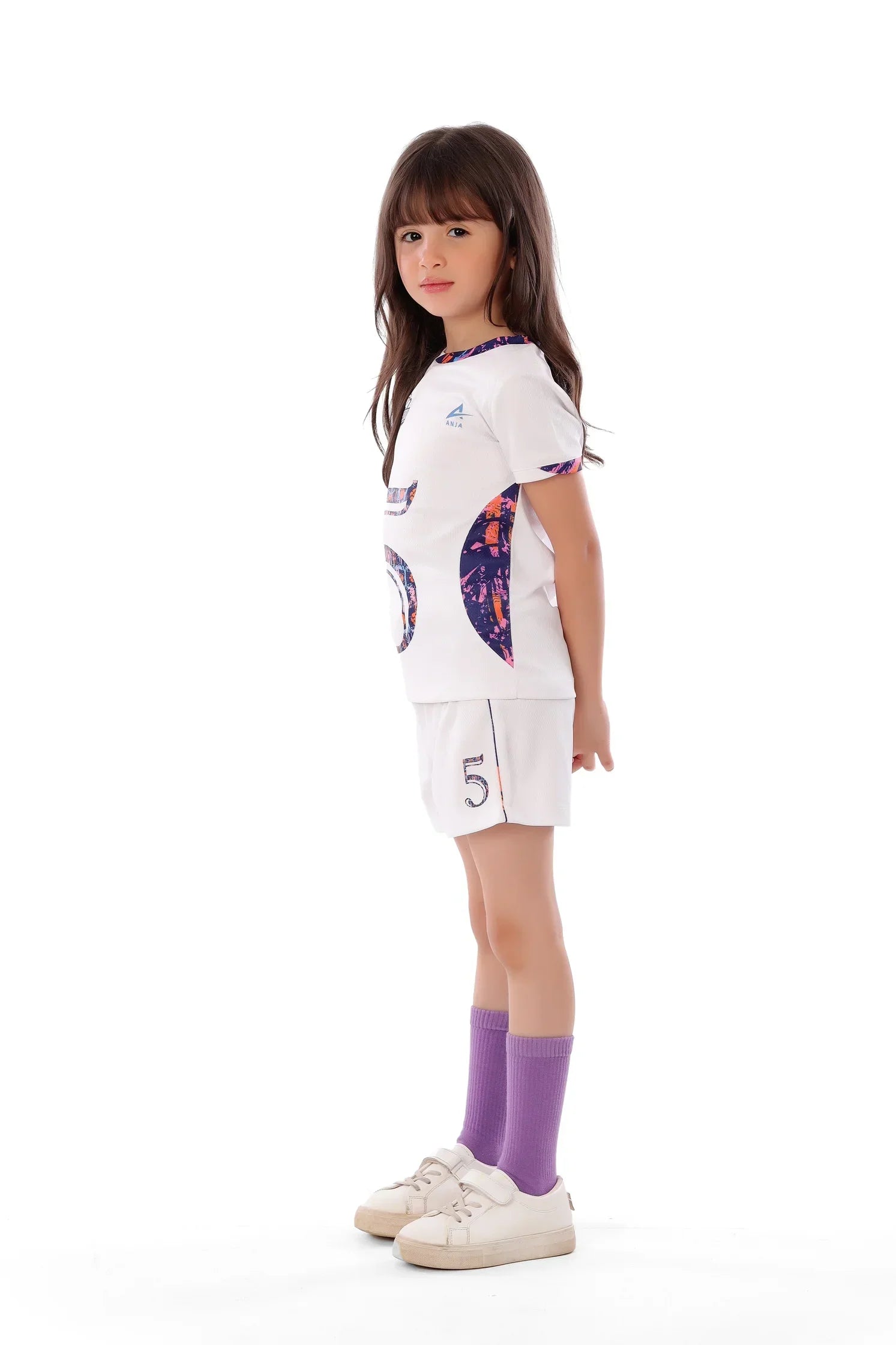 Girls Volleyball Kit – Sporty T-Shirt and Shorts Set