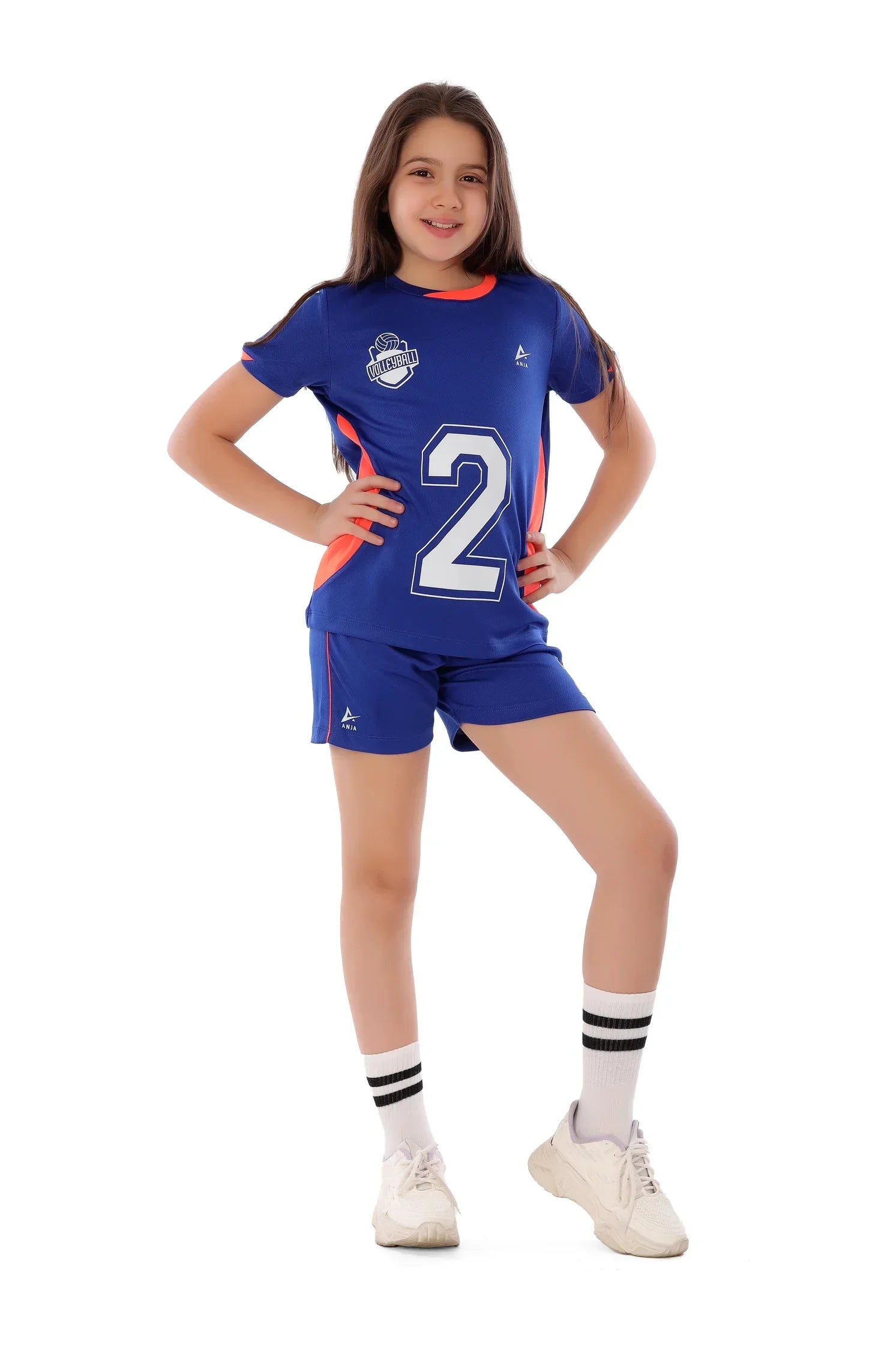 Girls Volleyball Kit – Sporty T-Shirt and Shorts Set