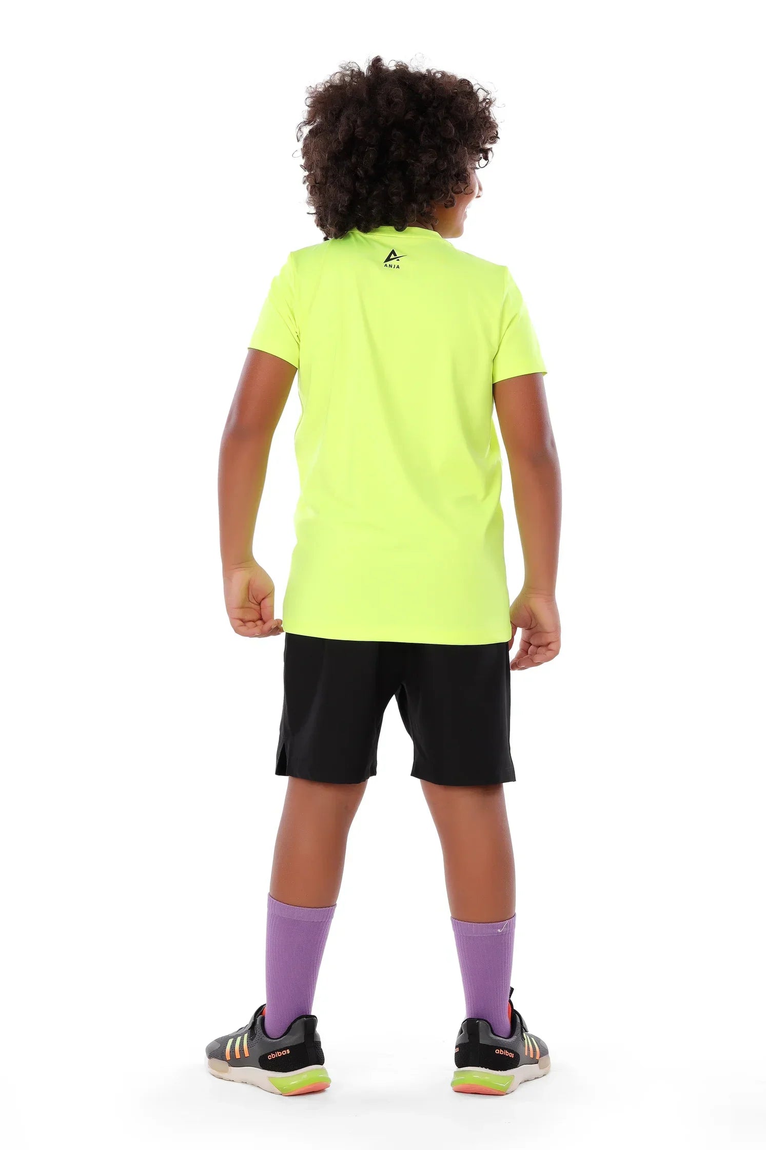 Boys Neon Yellow Tennis Graphic T-Shirt – Sporty Athletic Top