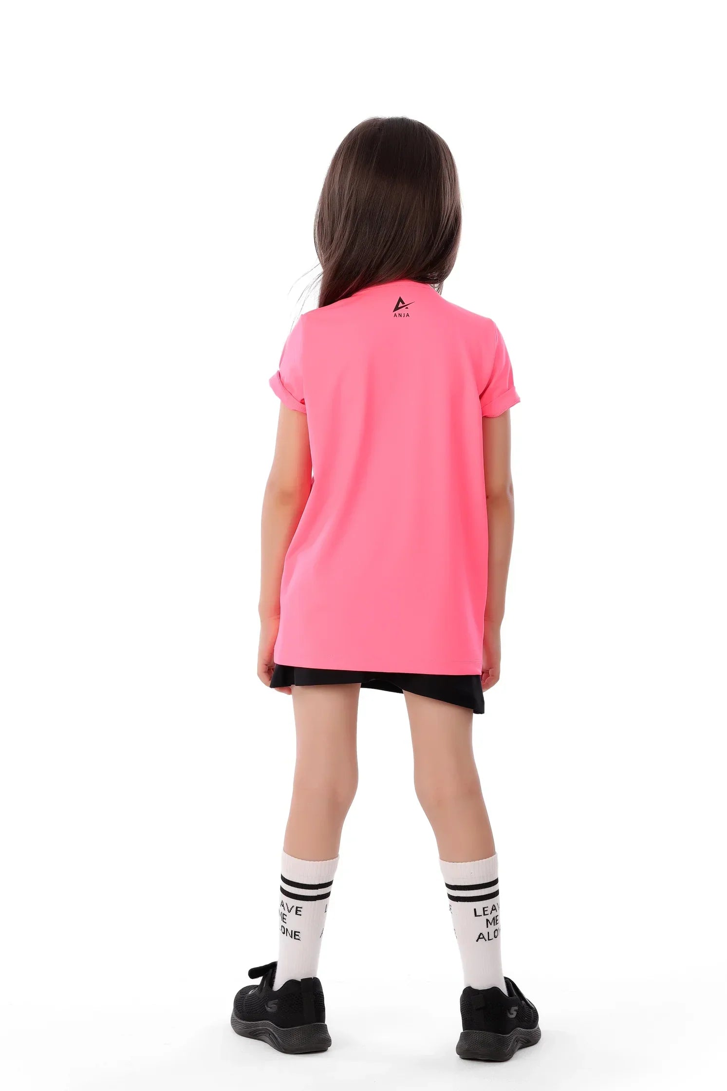 Girls Neon Pink Love Tennis Graphic T-Shirt – Sporty Top