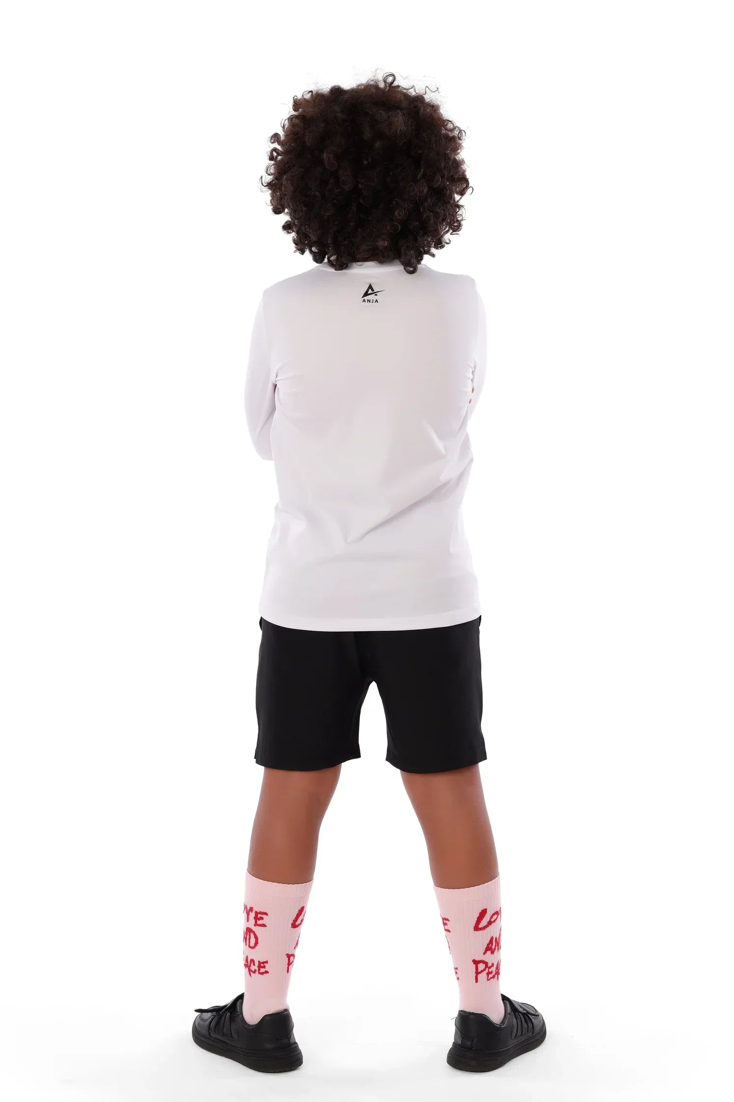 Boys White Neon Tennis Splash T-Shirt – Sporty Long Sleeve Top for Kids
