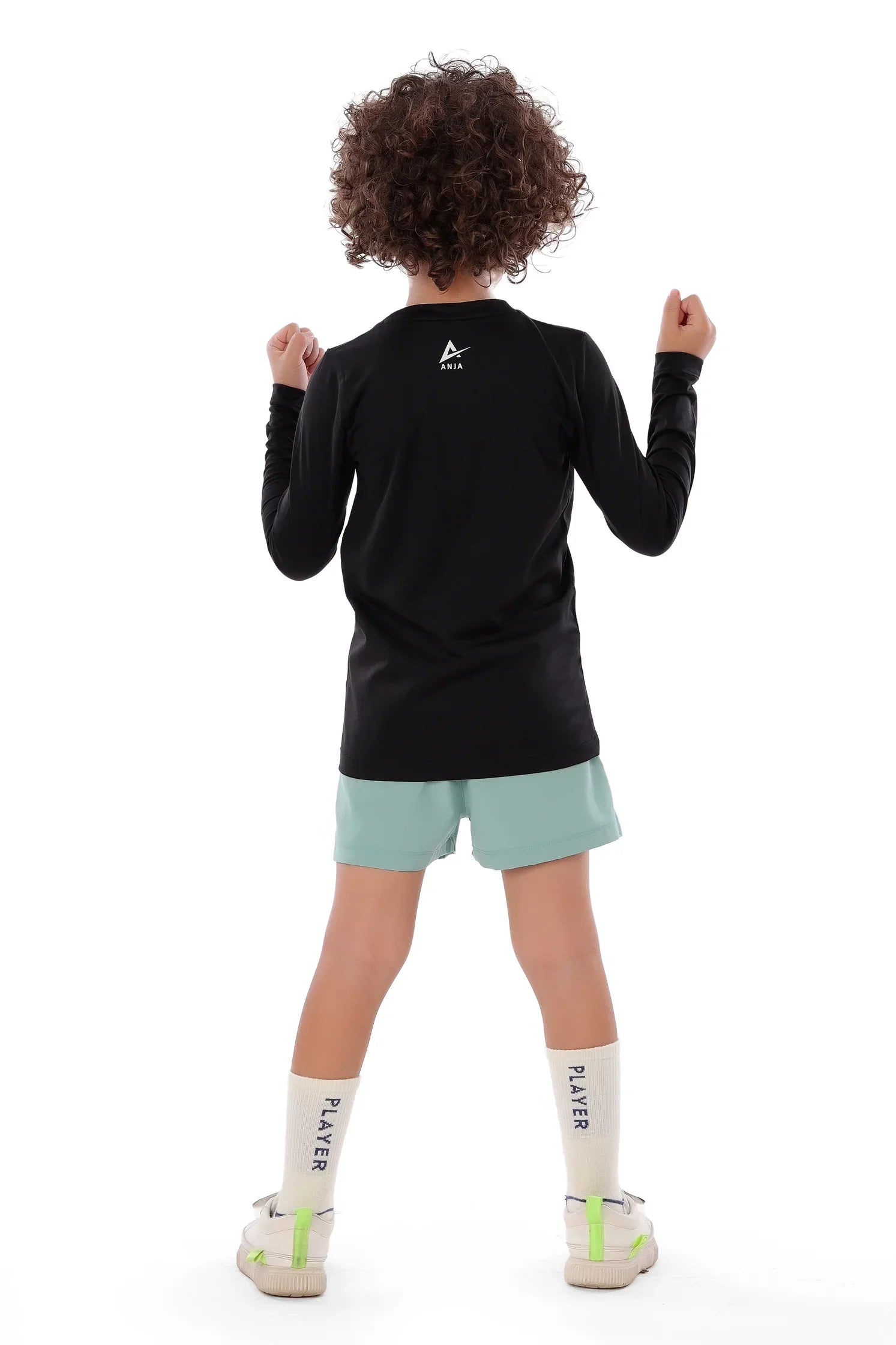 Boys Black Tennis Long Sleeve T-Shirt – Sporty Top