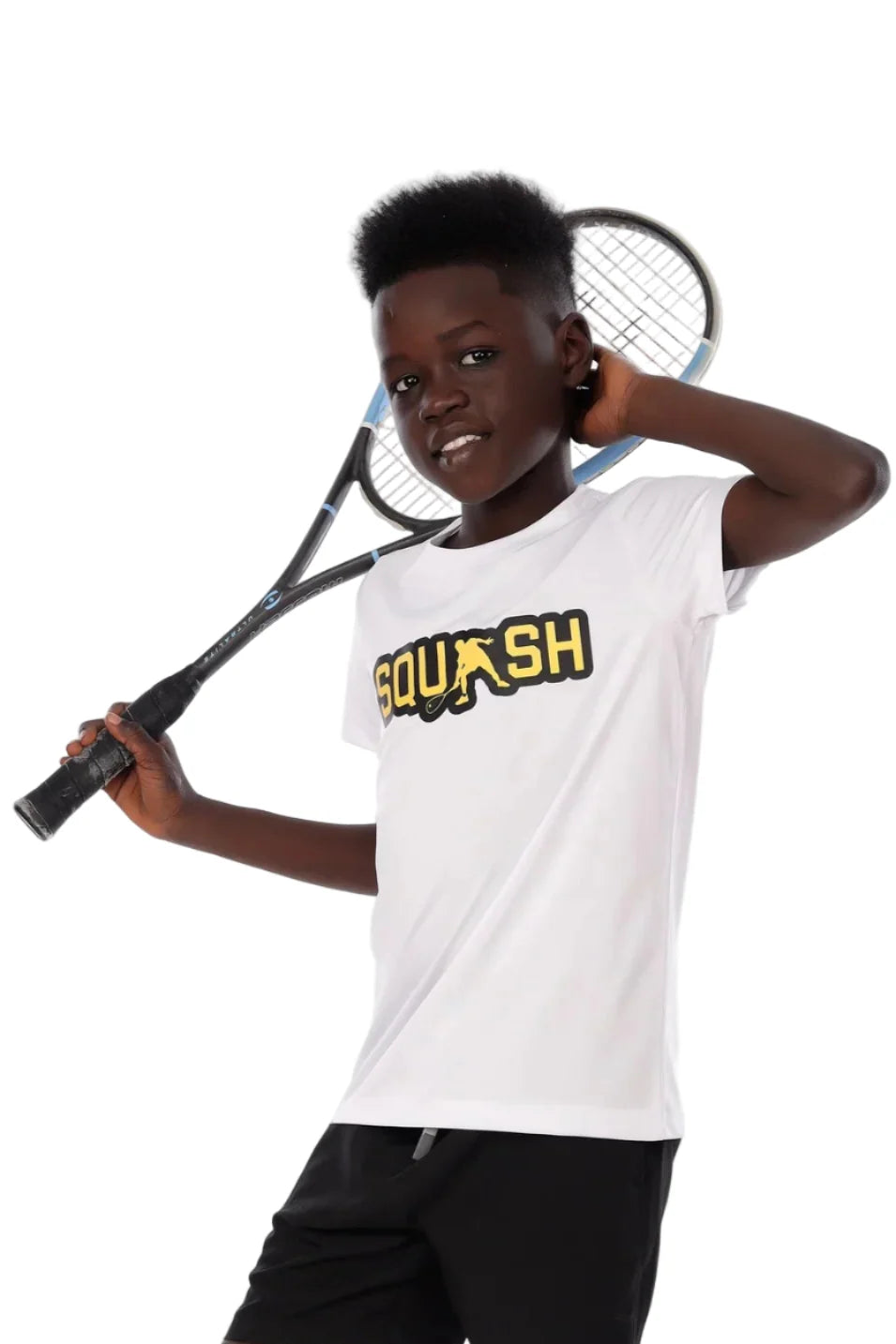 Boys Squash Graphic T-Shirt – Sporty Athletic Top