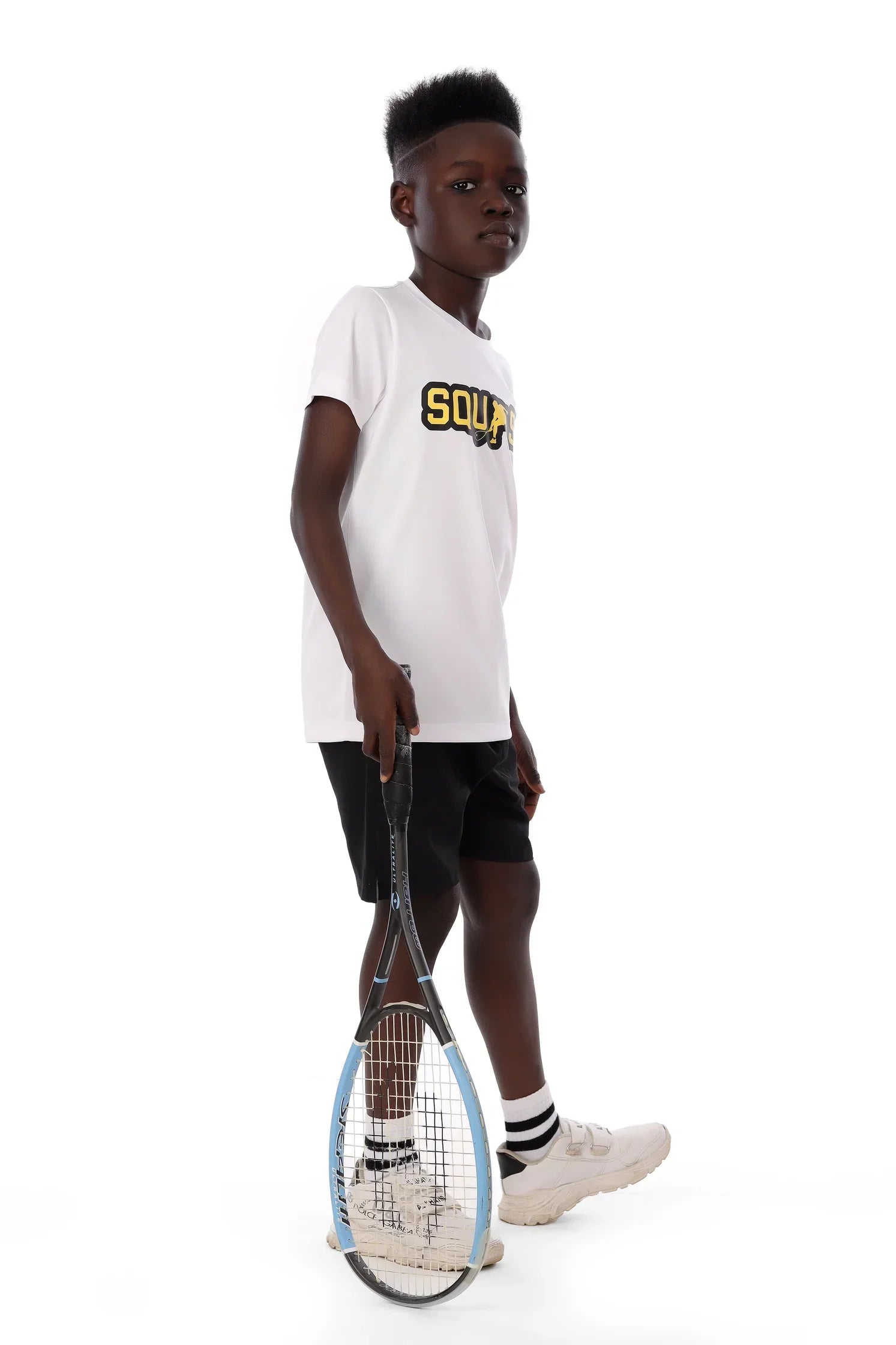 Boys Squash Graphic T-Shirt – Sporty Athletic Top