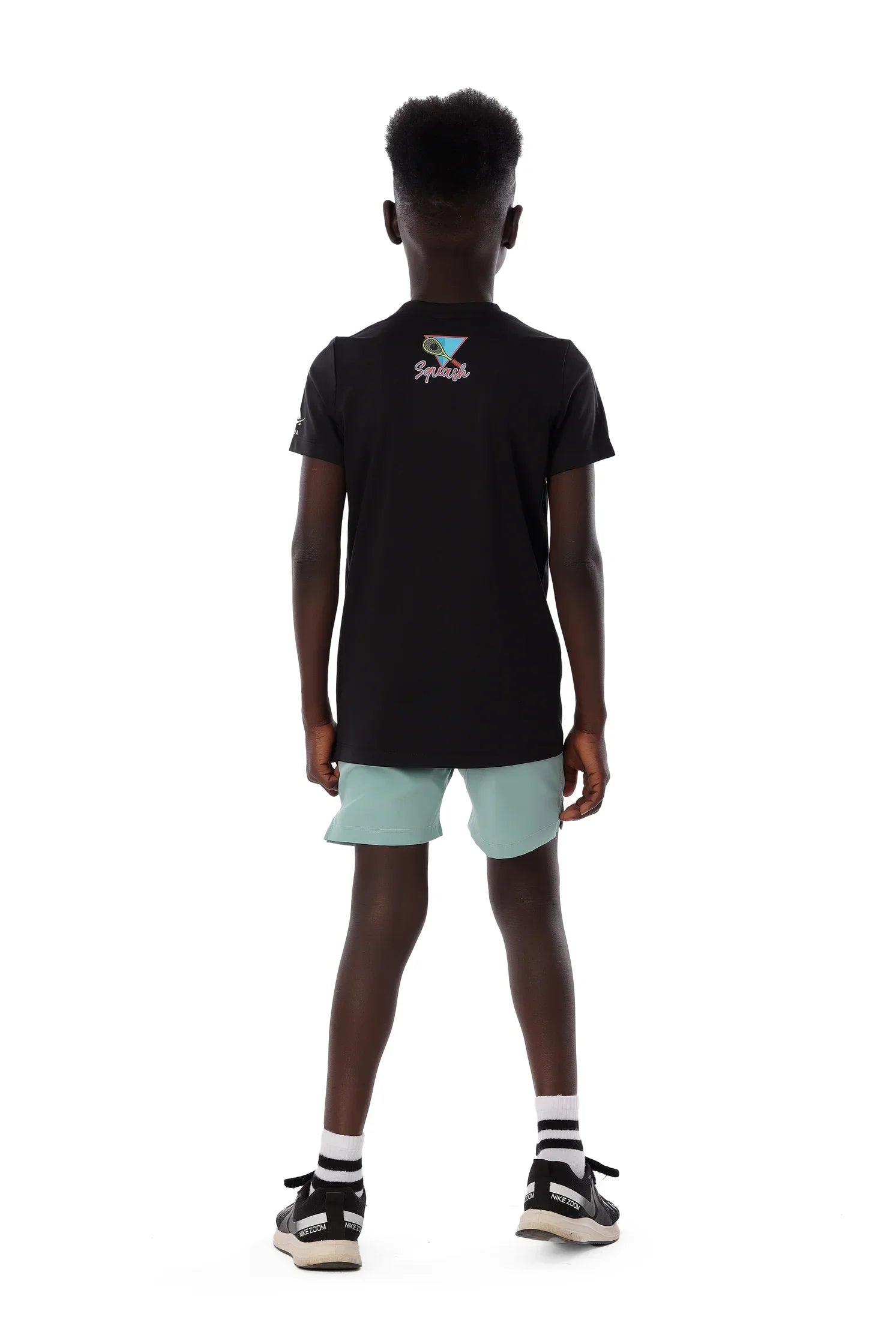 Boys Black Squash T-Shirt – Sporty  Athletic Top