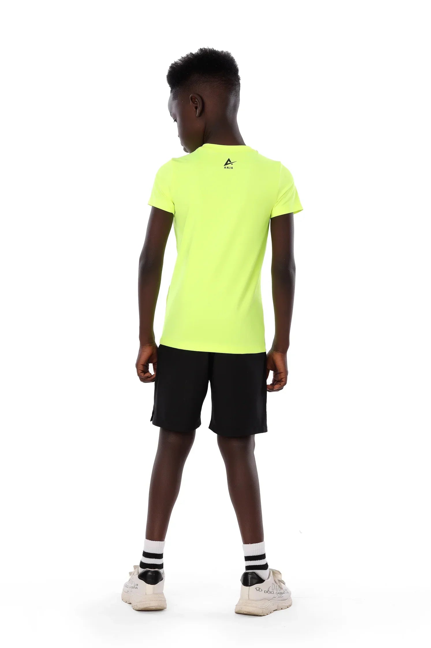 Boys Neon Yellow Padel Power T-Shirt – Sporty Graphic Top