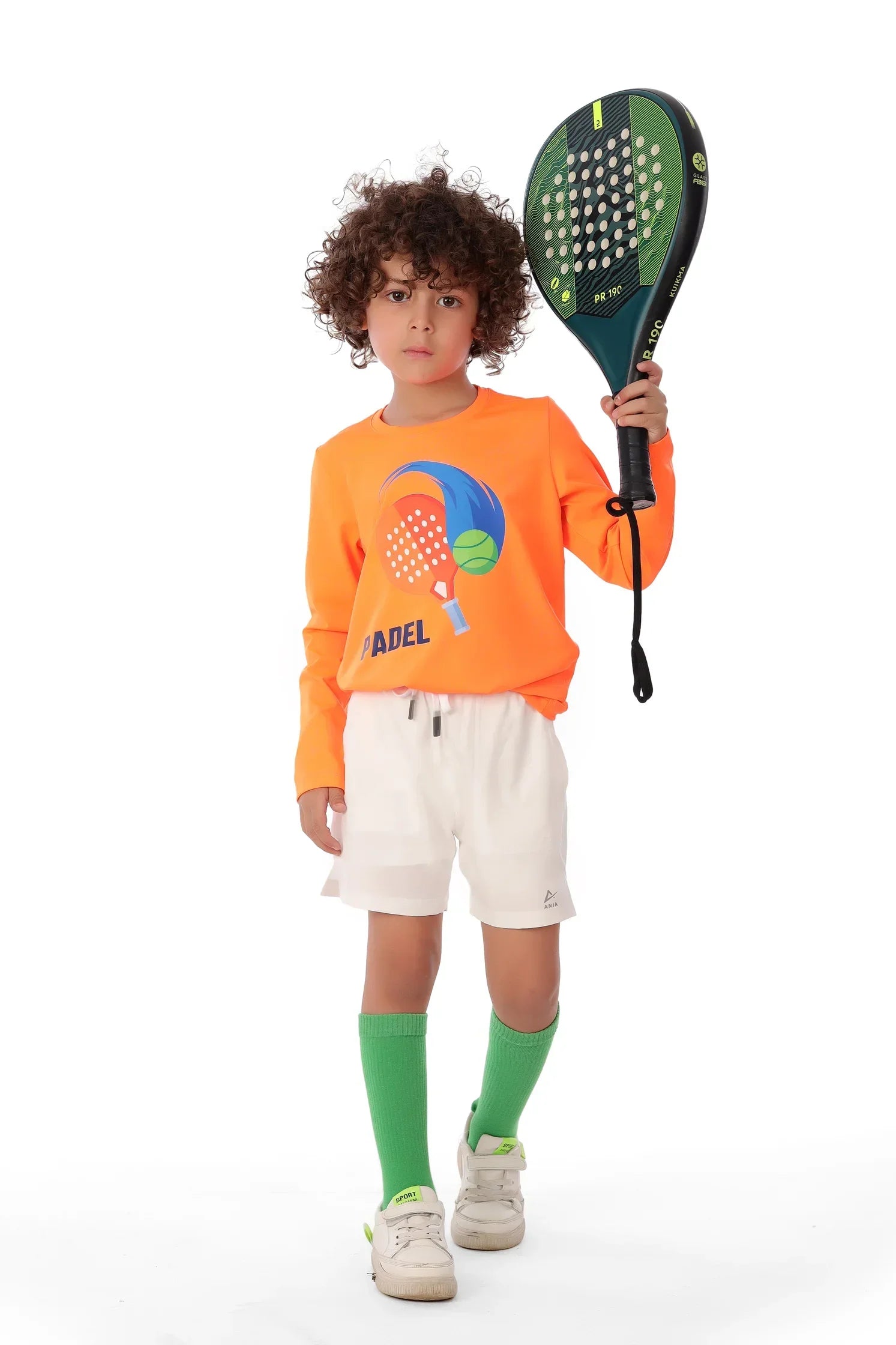 Boys Orange Long Sleeve Sporty T-Shirt – Athletic Top