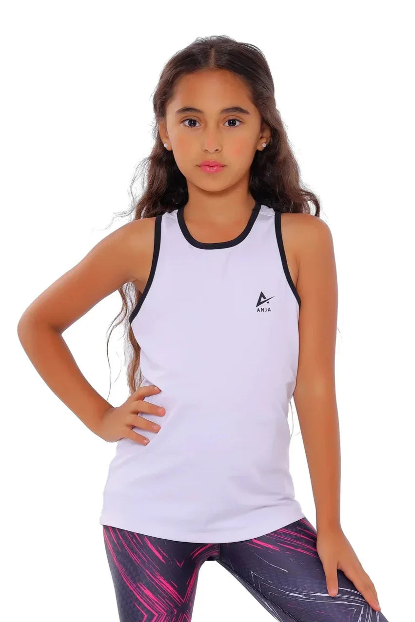 Girls Racerback Athletic Tank – Sporty Performance Top
