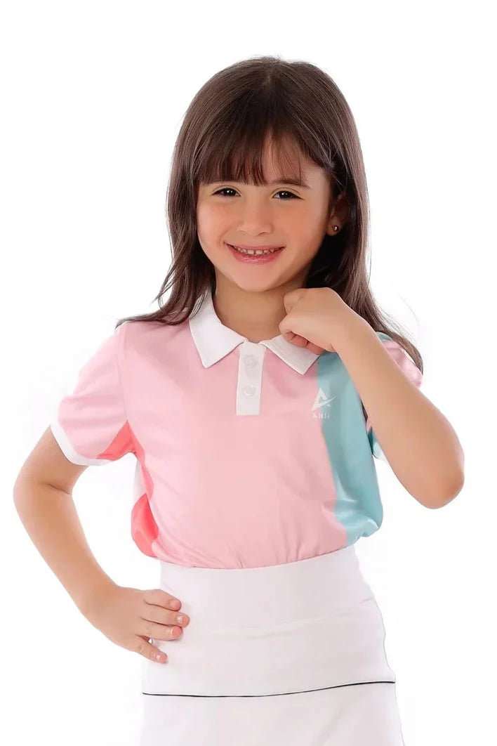 Girls Polo T-Shirt – Short Sleeve Top
