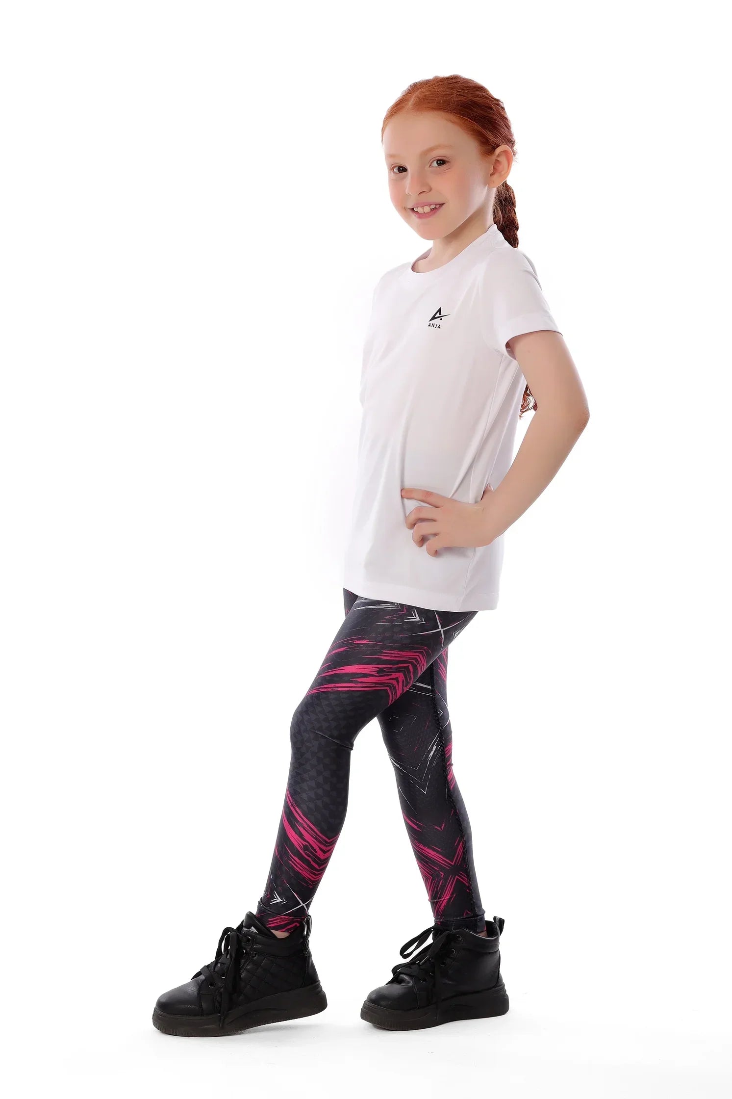 Girls Basic Sporty Kids T-Shirt – Athletic Short Sleeve Top
