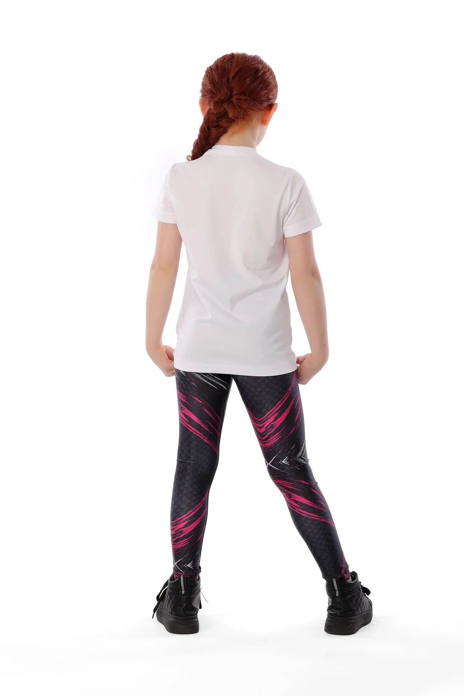 Girls Basic Sporty Kids T-Shirt – Athletic Short Sleeve Top