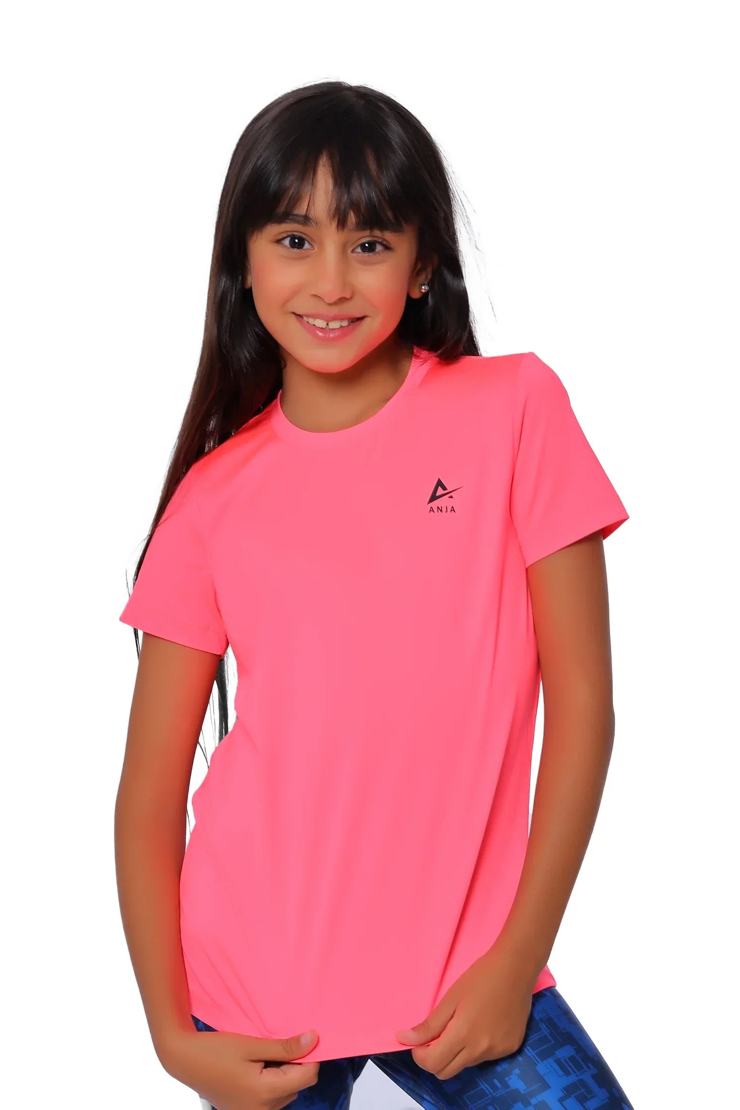 Girls Basic Sporty Kids T-Shirt – Athletic Short Sleeve Top