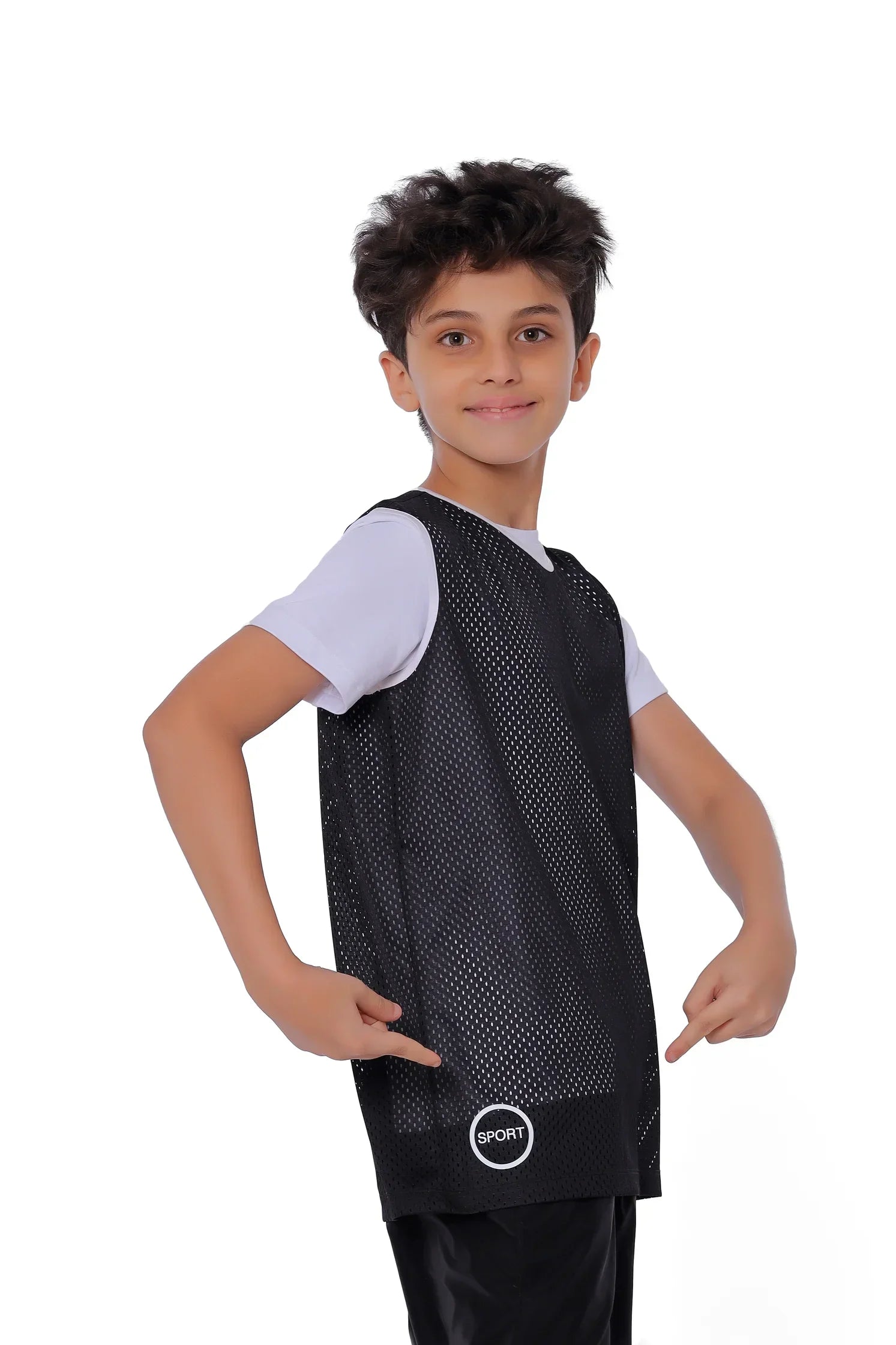 Boys Open Training Vest – Lightweight Breathable Scrimmage Pinnies