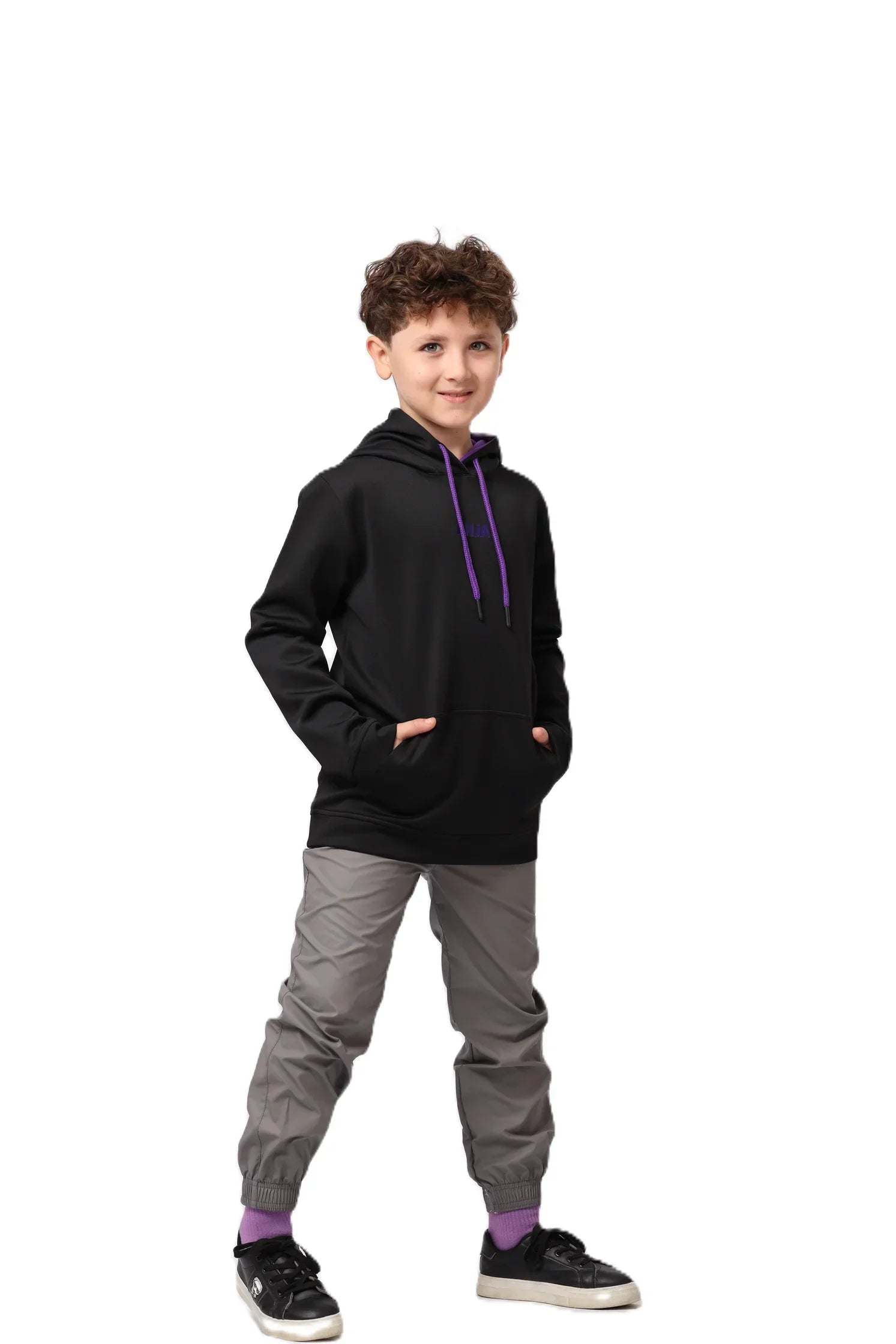 Boys Hoodie – Sporty Pullover with Contrast Drawstrings