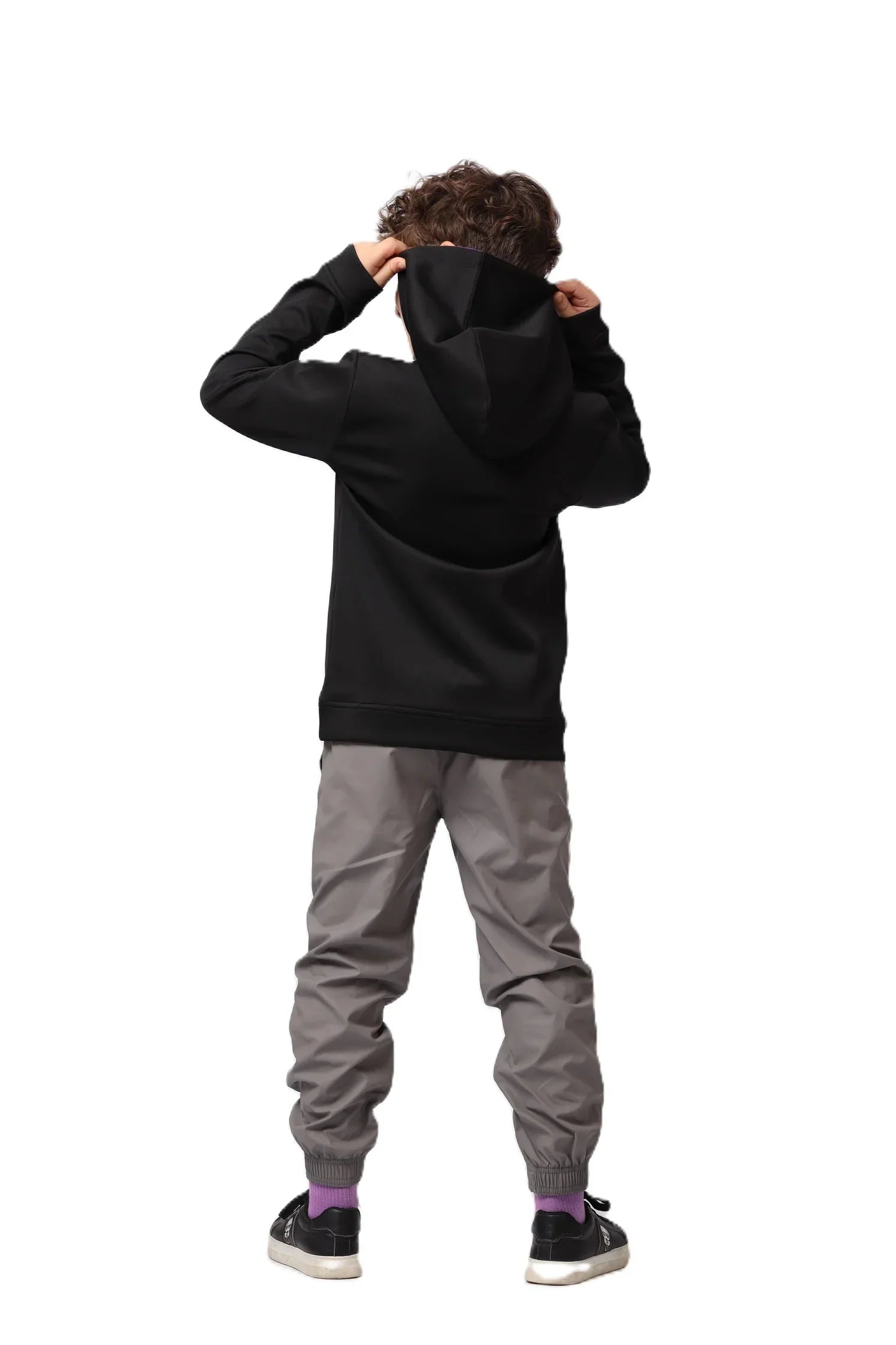 Boys Hoodie – Sporty Pullover with Contrast Drawstrings