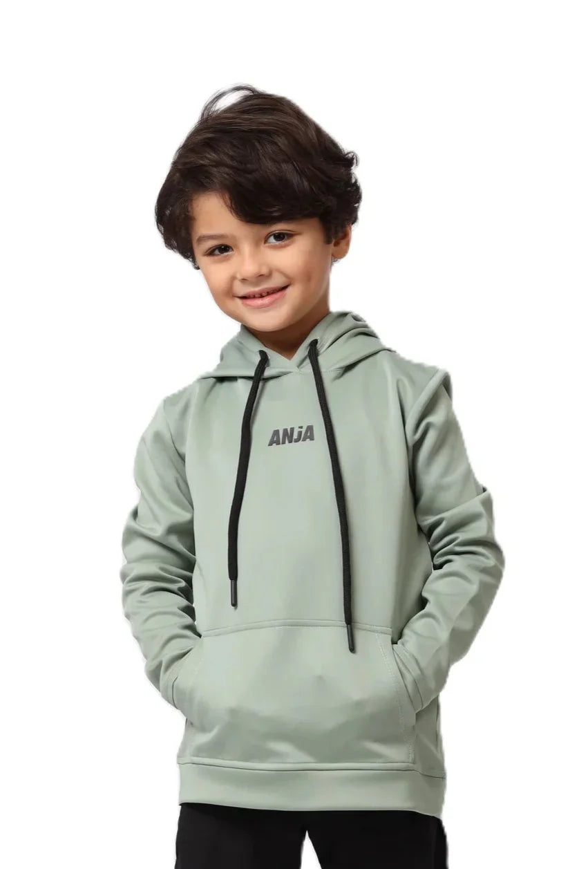 Boys Hoodie – Sporty Pullover with Contrast Drawstrings