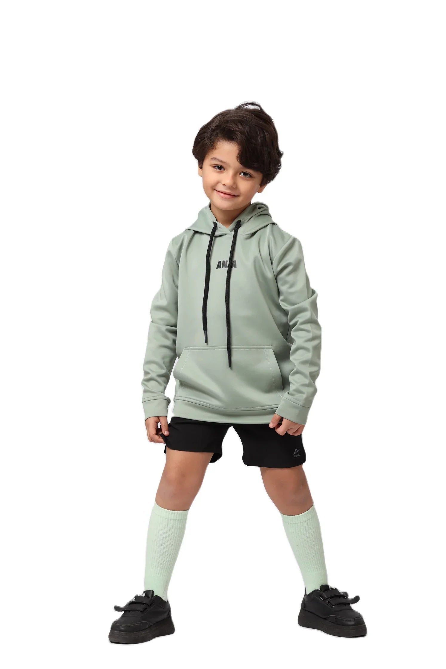 Boys Hoodie – Sporty Pullover with Contrast Drawstrings