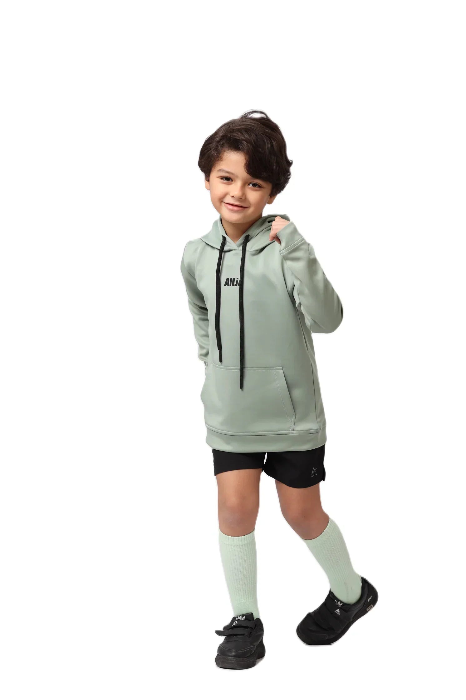 Boys Hoodie – Sporty Pullover with Contrast Drawstrings