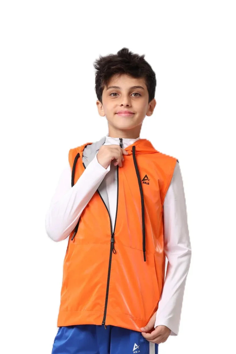 Boys Zip-Up Vest – Sporty Sleeveless Outerwear
