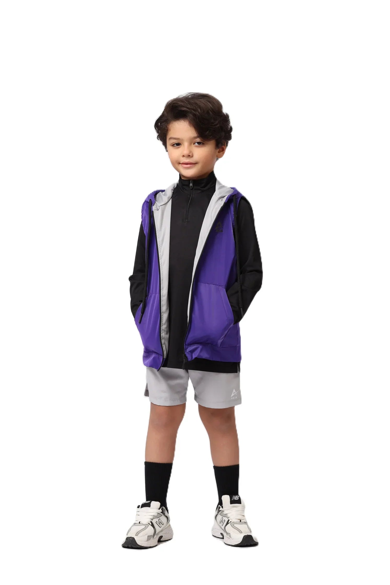 Boys Zip-Up Vest – Sporty Sleeveless Outerwear