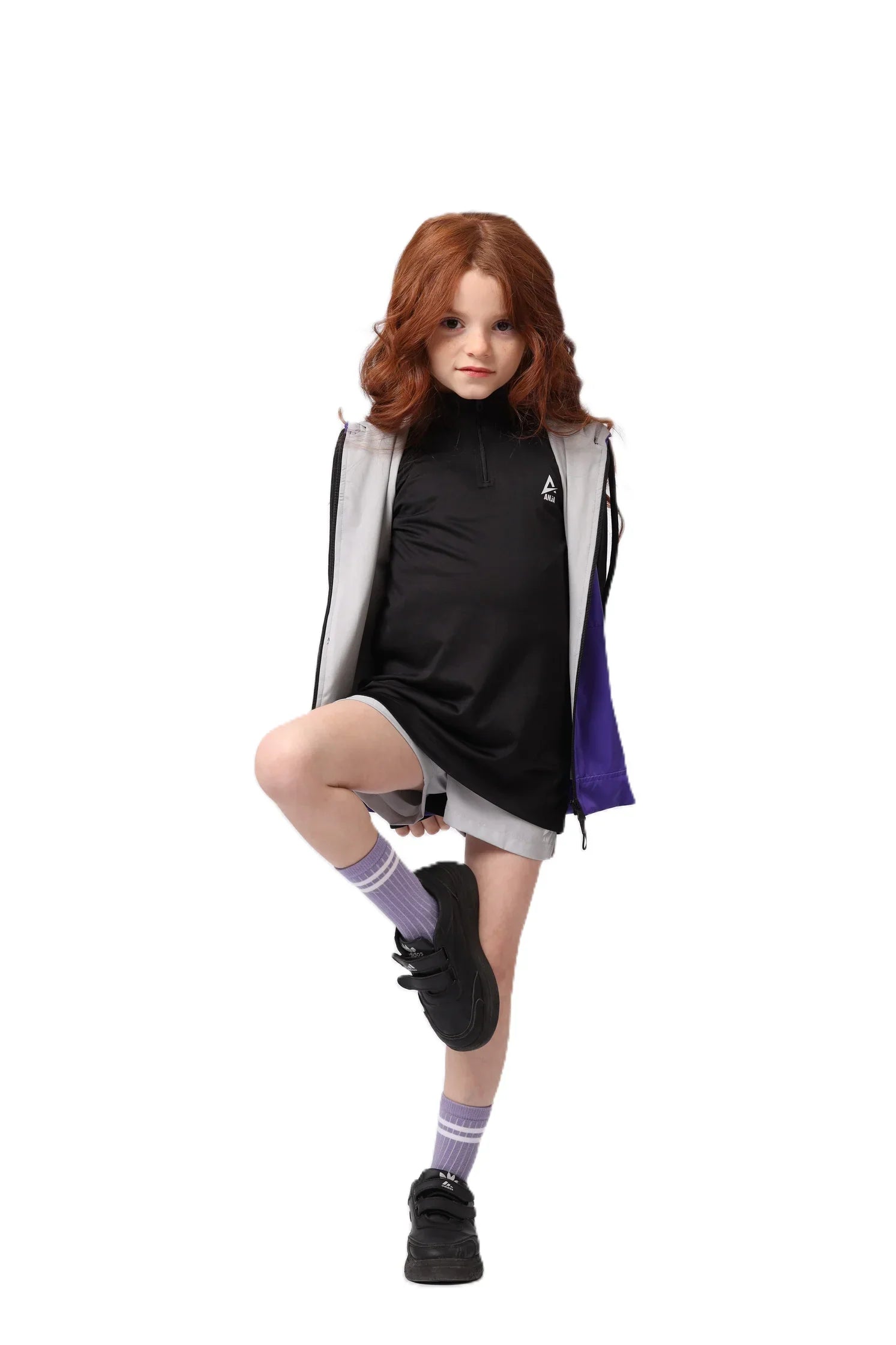 Girls Zip-Up Vest – Sporty Sleeveless Outerwear