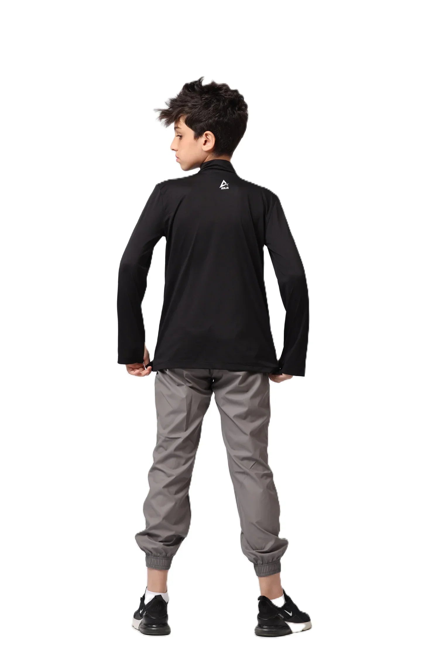 Boys Quarter-Zip Performance Top – Sporty Long Sleevs